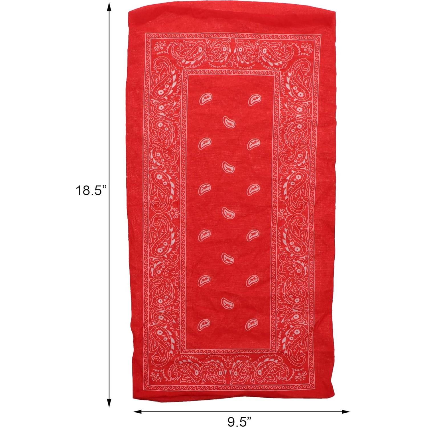 Gaiter de Cuello Motique Accessories Estampado Paisley Rojo