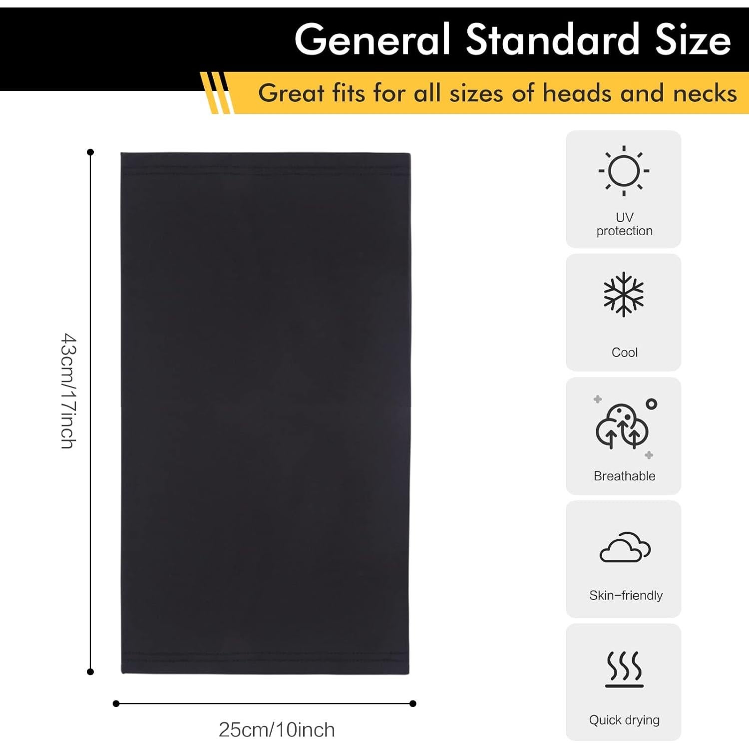 Mascarilla Gaiter SUNLAND Transpirable 25x43cm Gris