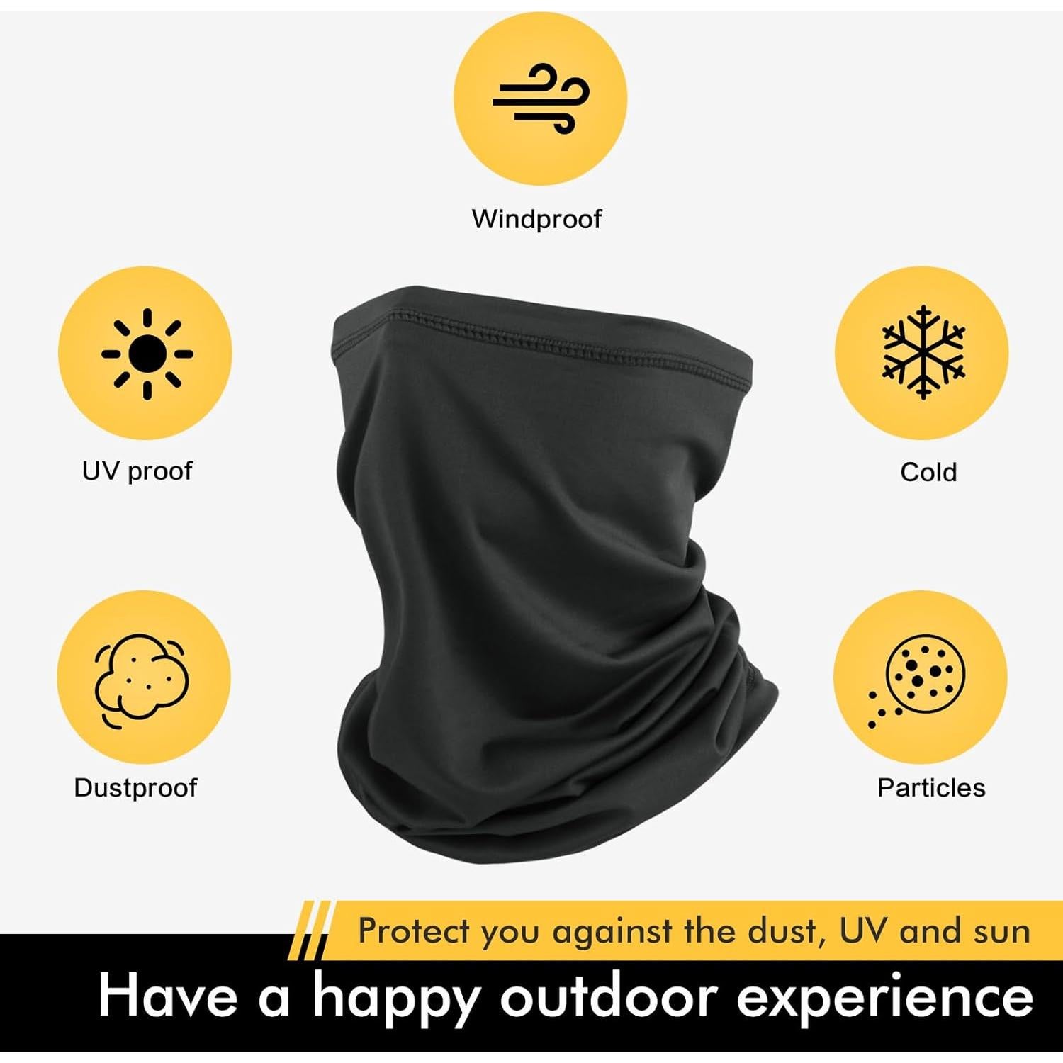 Mascarilla Gaiter SUNLAND Transpirable 25x43cm Gris