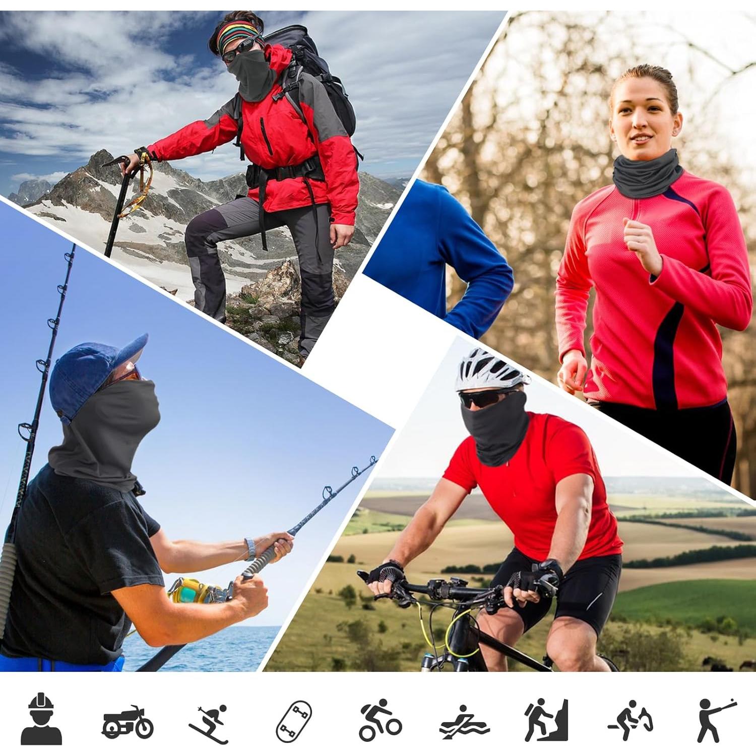 Mascarilla Gaiter SUNLAND Transpirable 25x43cm Gris