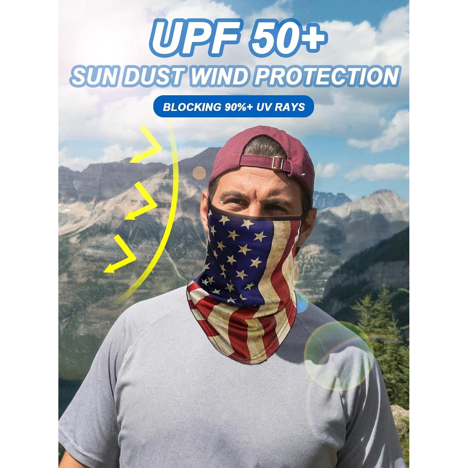 Bufanda Gaiter para el Cuello UV Protección Solar Unisex