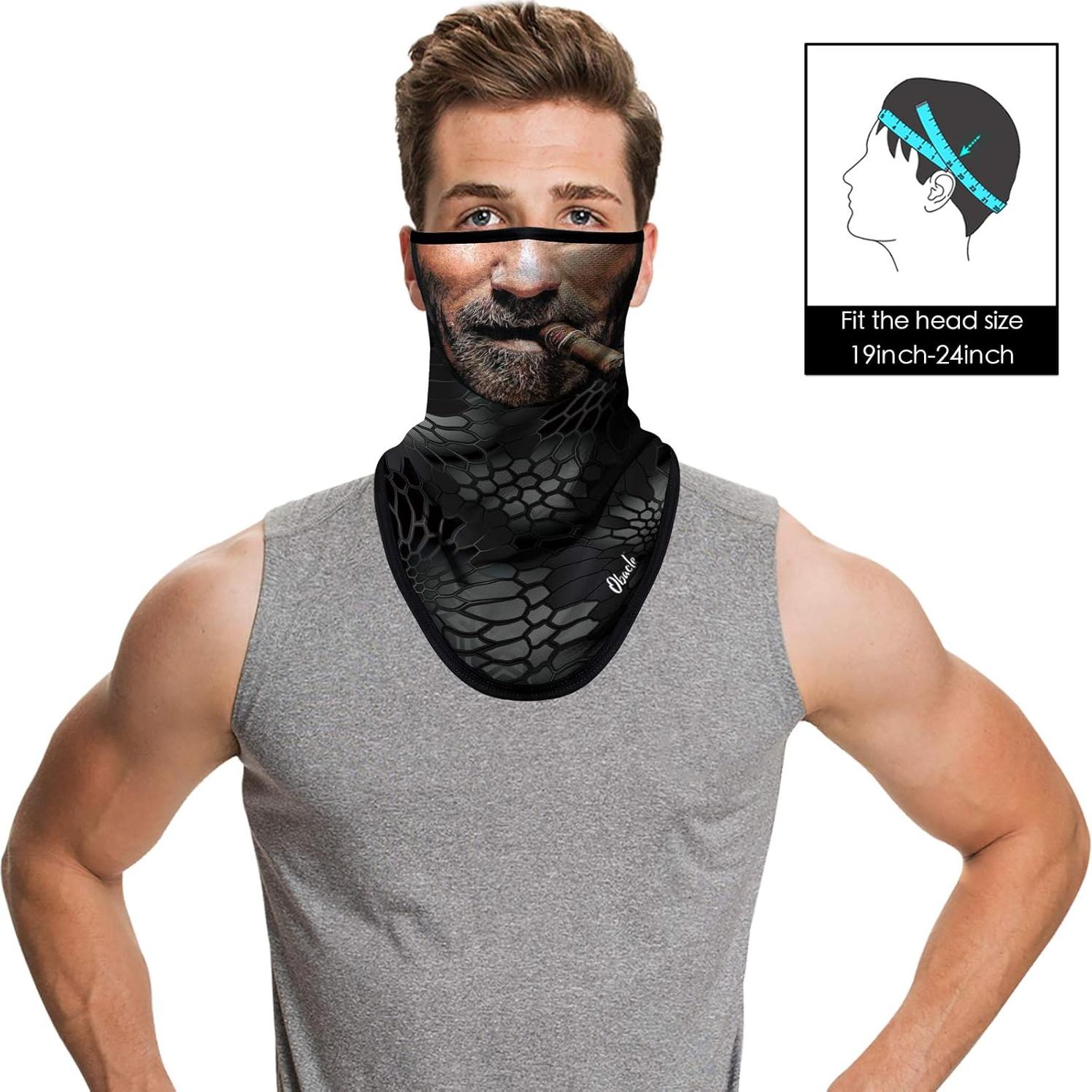 Mascarilla de Cuello Obacle Unisex con Bucles para Orejas 44.5x25.4cm