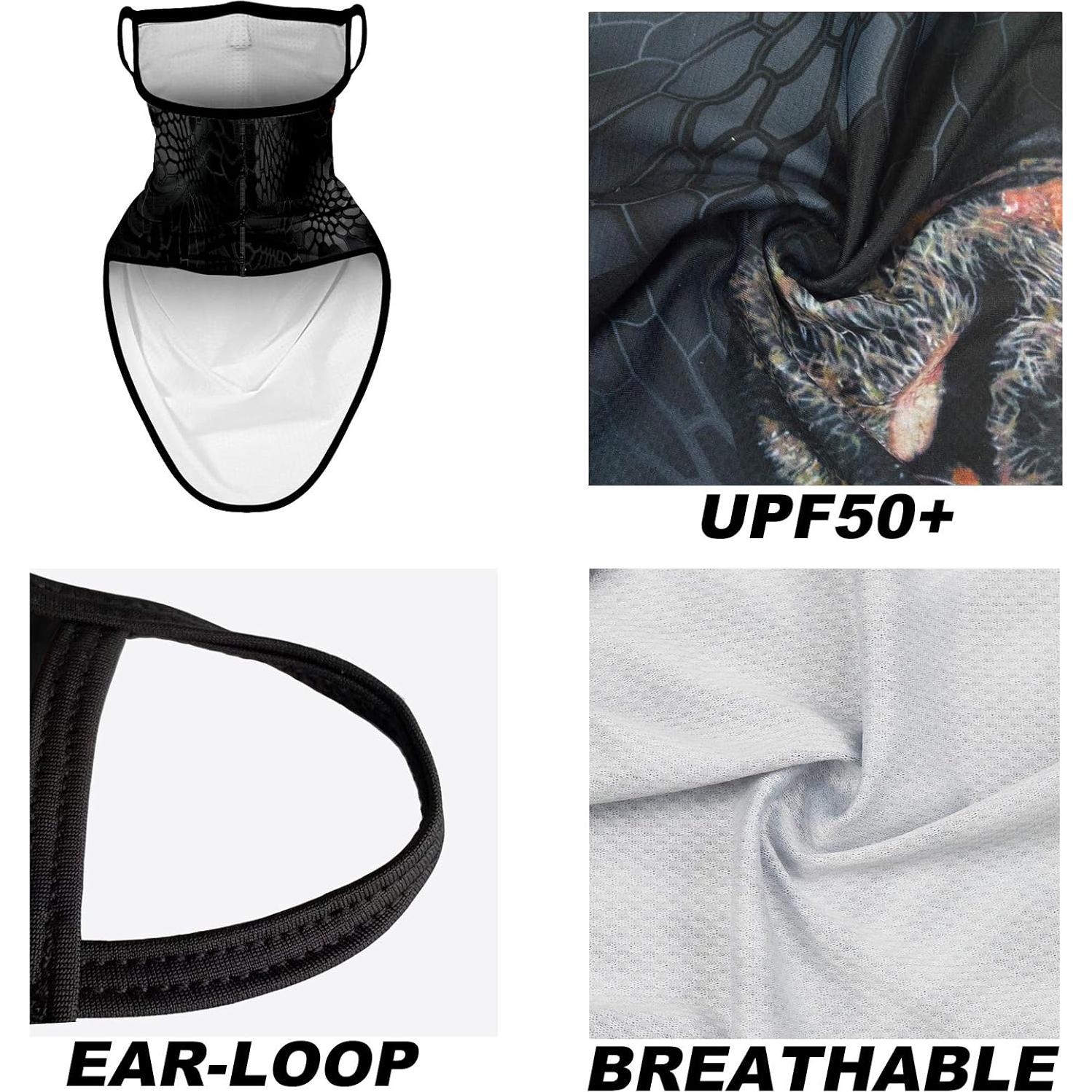 Mascarilla de Cuello Obacle Unisex con Bucles para Orejas 44.5x25.4cm