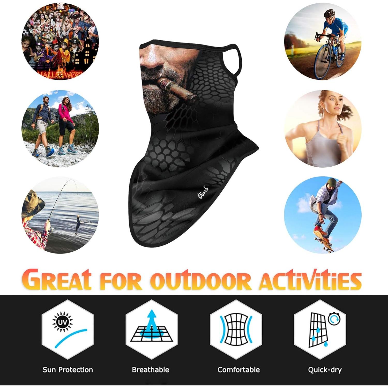 Mascarilla de Cuello Obacle Unisex con Bucles para Orejas 44.5x25.4cm