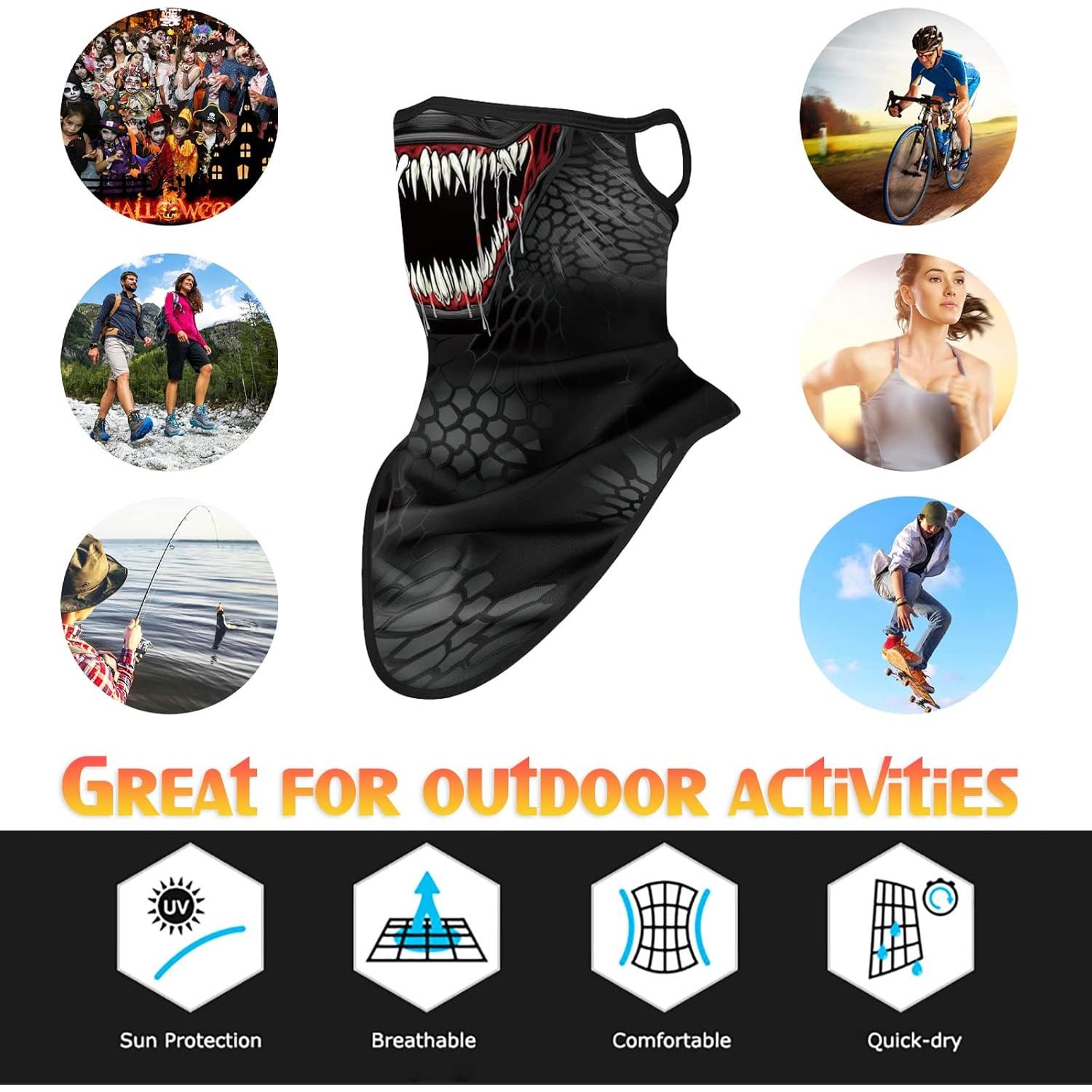 Mascarilla Bandana Obacle Unisex con Bucles y Gaiter Cuello