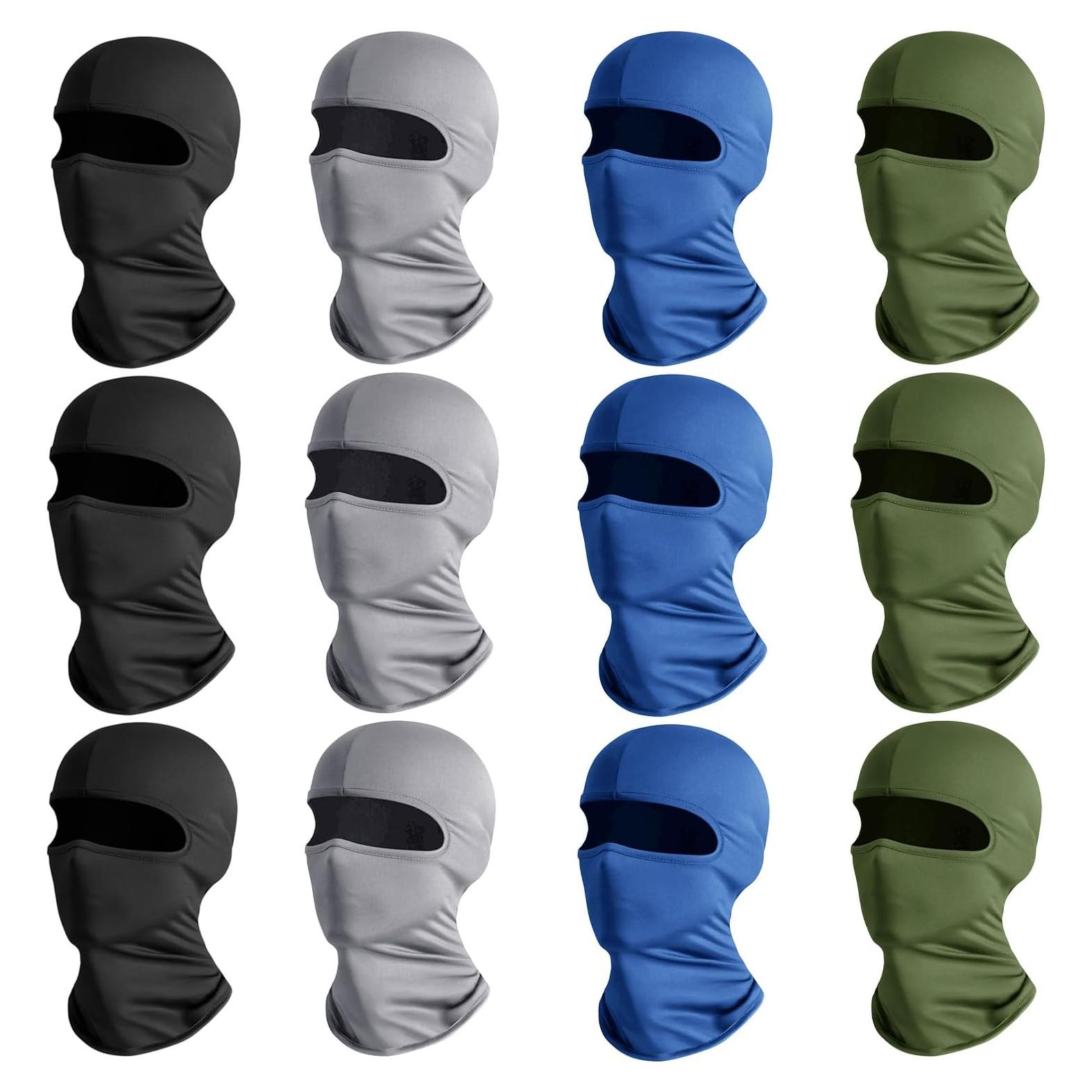 Wheebo 12 Piezas Balaclava Gaiter de Cuello UV para Hombres y Mujeres