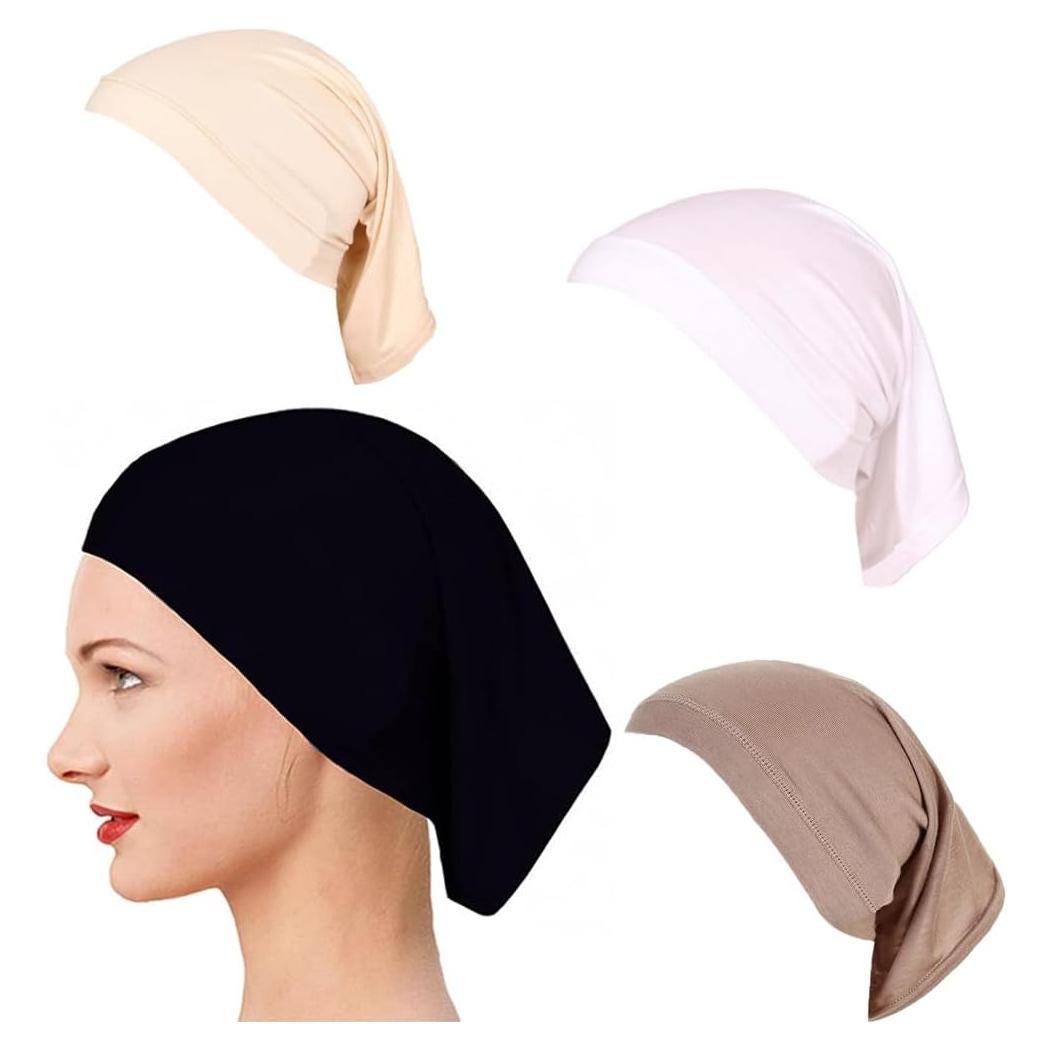 Gorro Hijab Elástico Yeieeo para Mujeres - Bufanda Transpirable 1/2/4 Piezas