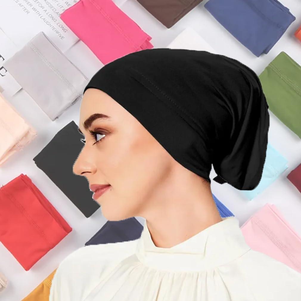 Gorro Hijab Elástico Yeieeo para Mujeres - Bufanda Transpirable 1/2/4 Piezas