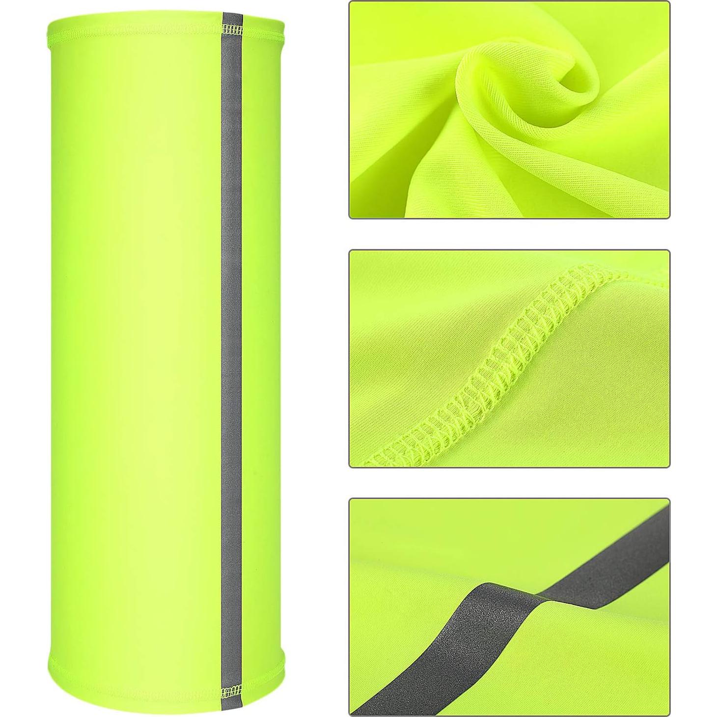 Gaiters de Cuello SATINIOR 4 Pcs Reflectantes UV Amarillo