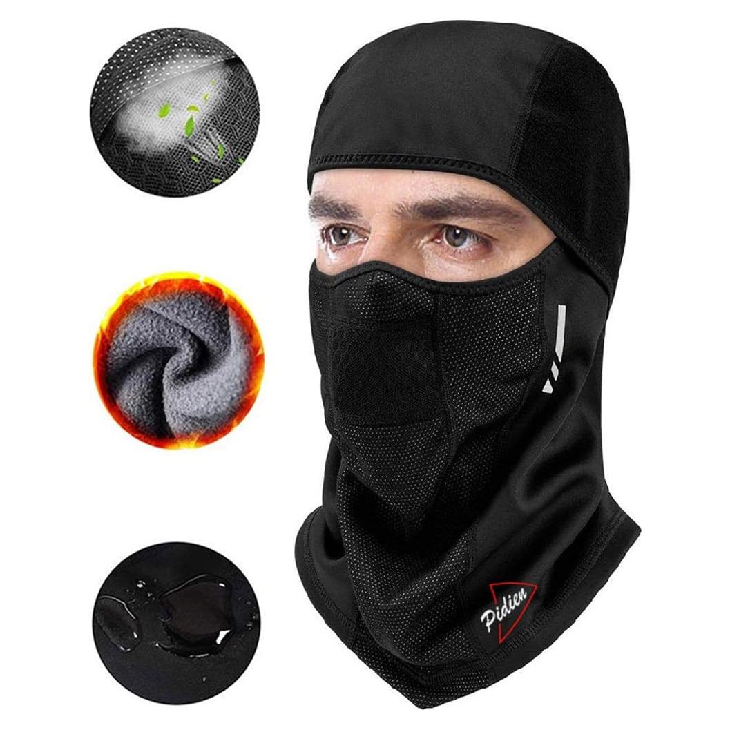 Máscara Balaclava Unisex Pidien para Clima Frío - Negra