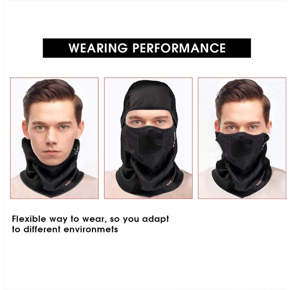 Máscara Balaclava Unisex Pidien para Clima Frío - Negra