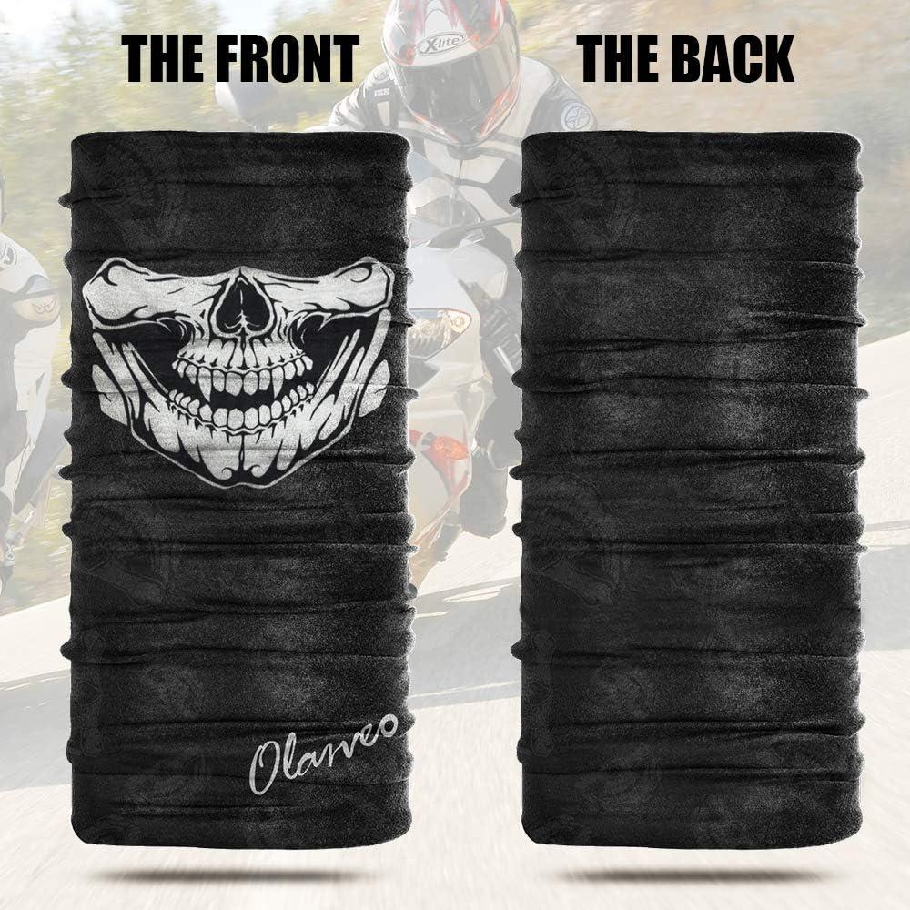 Máscara de cara calavera Olarveo, media máscara transpirable