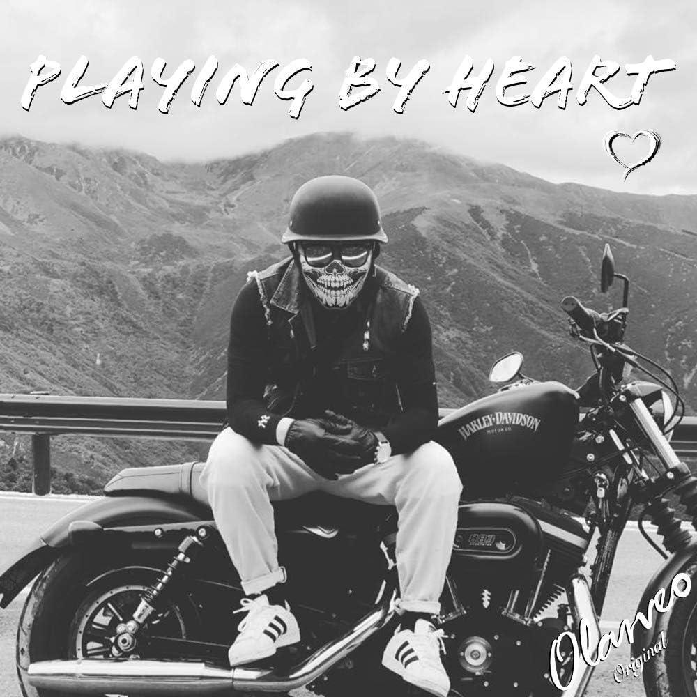 Máscara de cara calavera Olarveo, media máscara transpirable