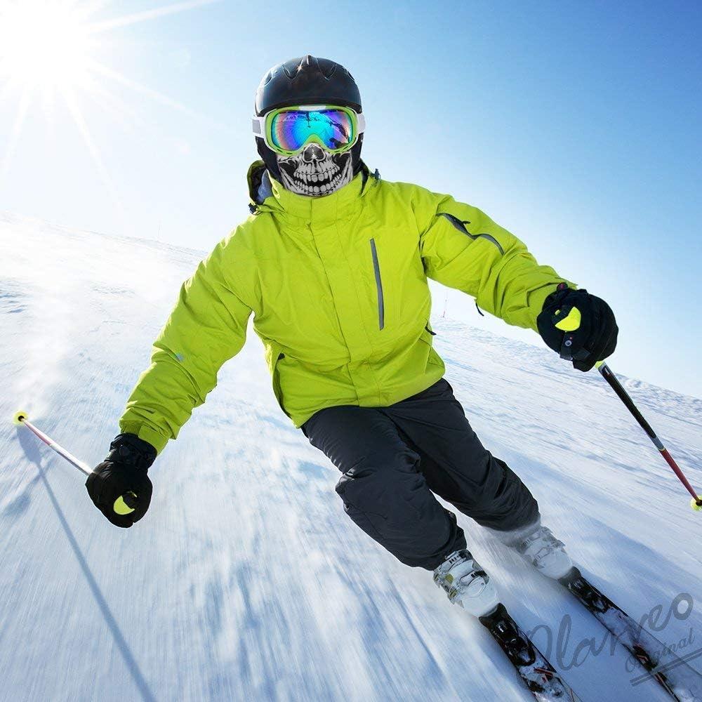 Máscara de cara calavera Olarveo, media máscara transpirable