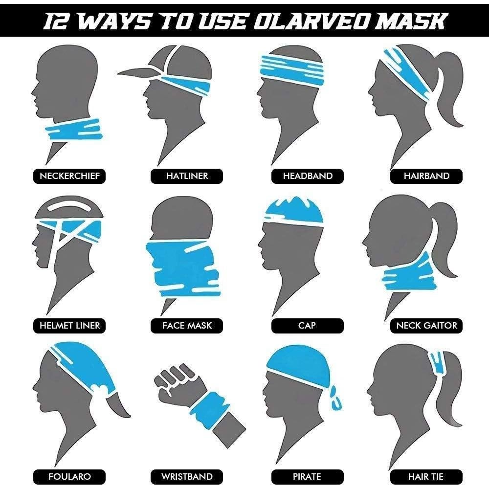 Máscara de cara calavera Olarveo, media máscara transpirable