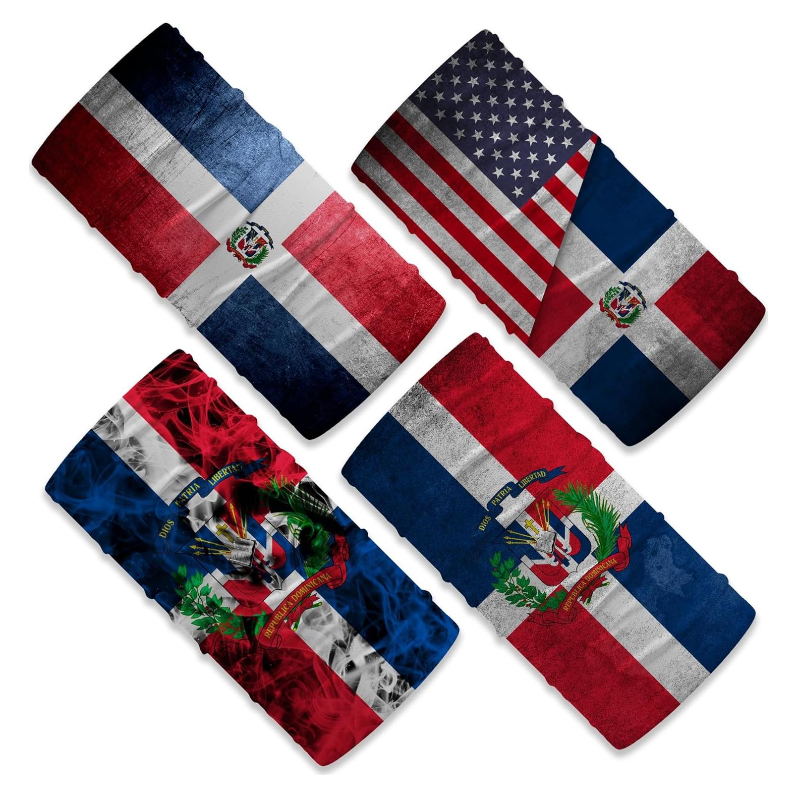 Set de 4 Diademas Multifuncionales Microfibra Patriótica
