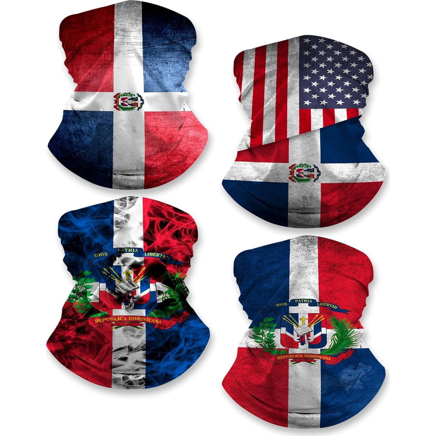 Set de 4 Diademas Multifuncionales Microfibra Patriótica