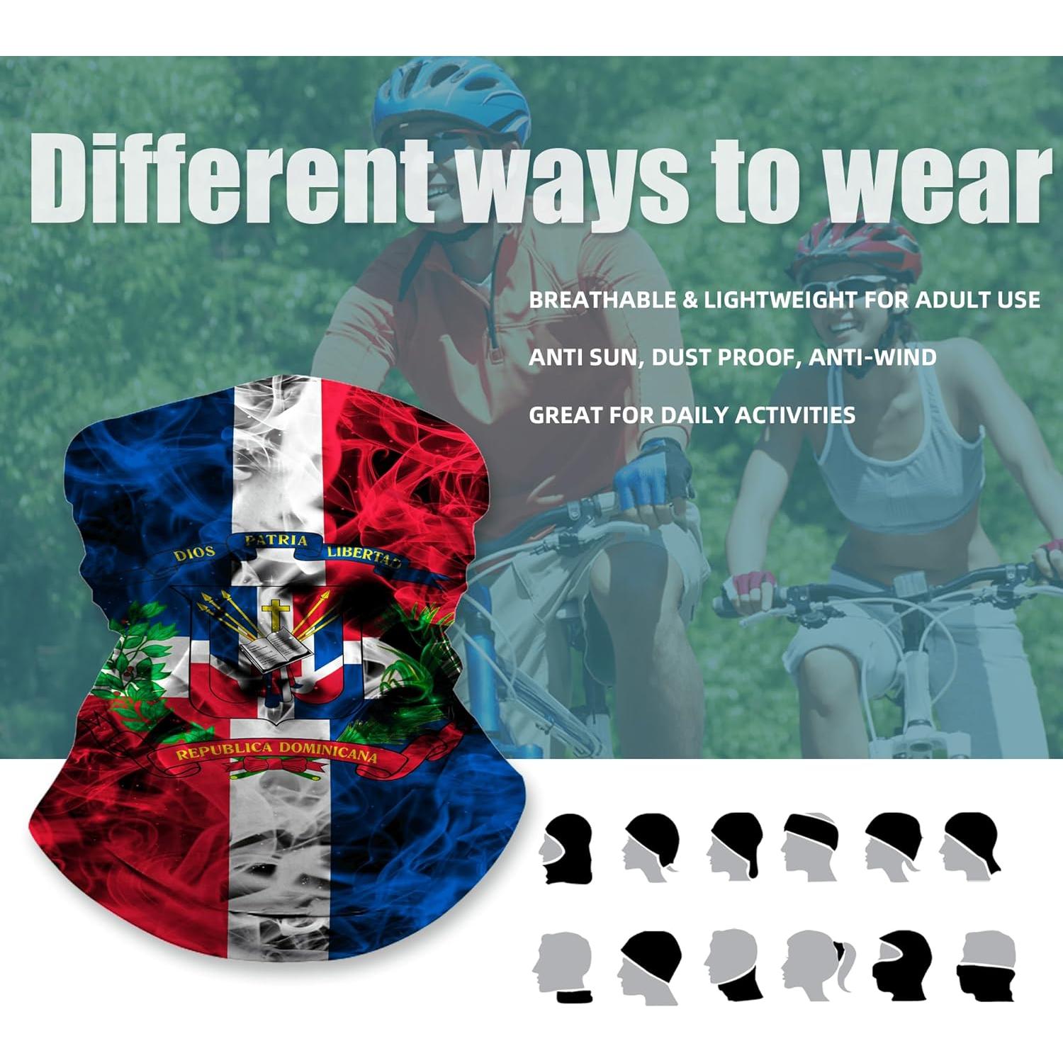 Set de 4 Diademas Multifuncionales Microfibra Patriótica