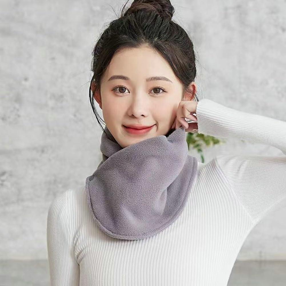 Bufanda Calentadora de Cuello Solyinne para Mujer Gris Claro