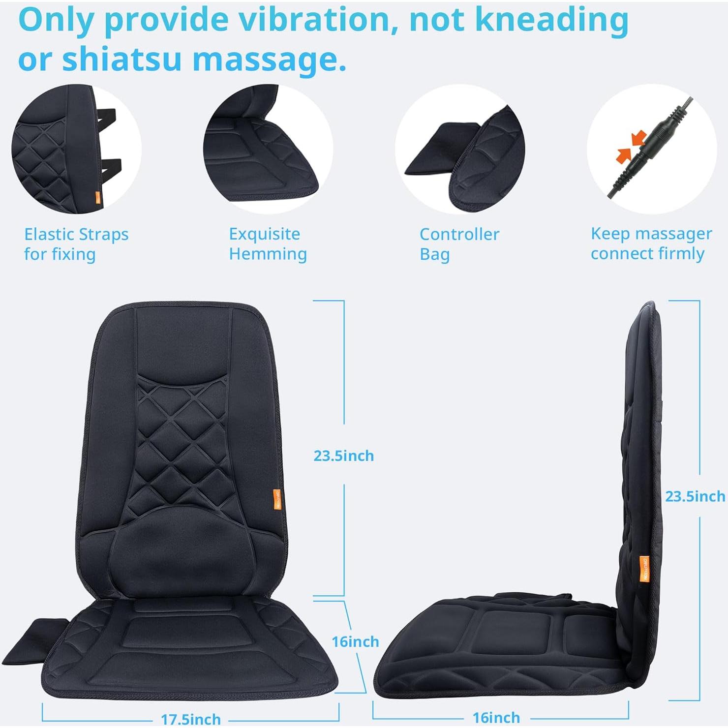 Cojín de Masaje Calefaccionado CARSHION 10 Motores 100x45cm