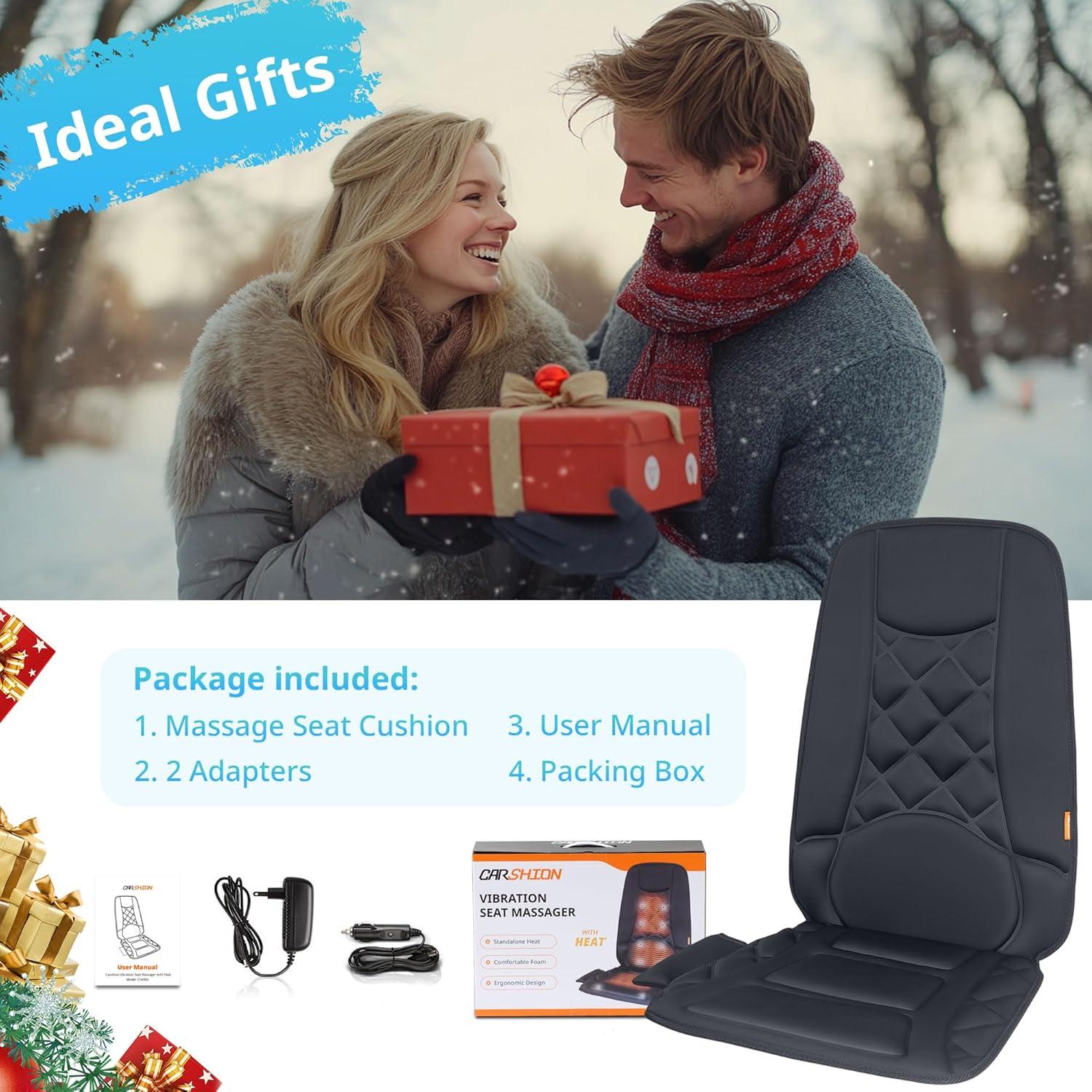 Cojín de Masaje Calefaccionado CARSHION 10 Motores 100x45cm