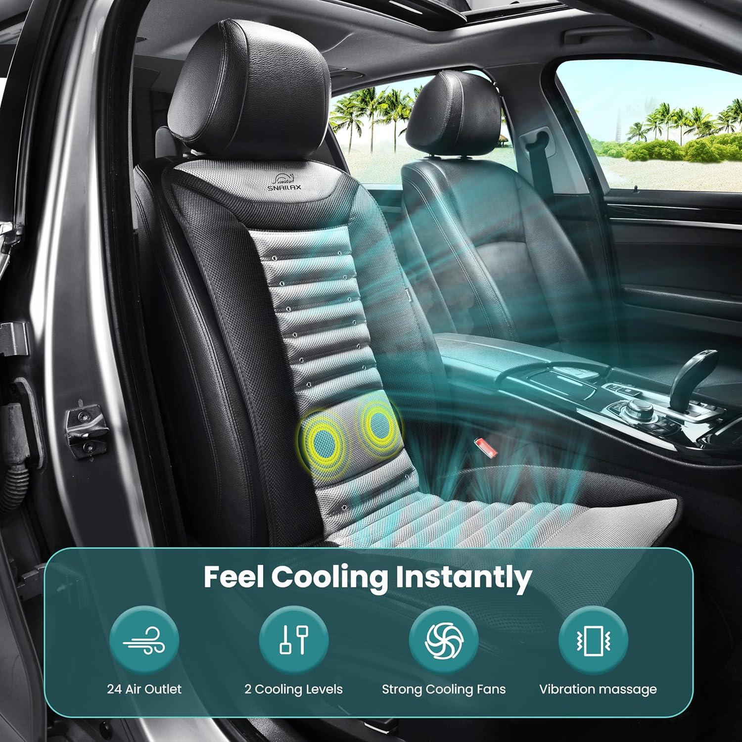 Cubierta de Asiento Refrigerante Snailax AL-252-N con Masaje