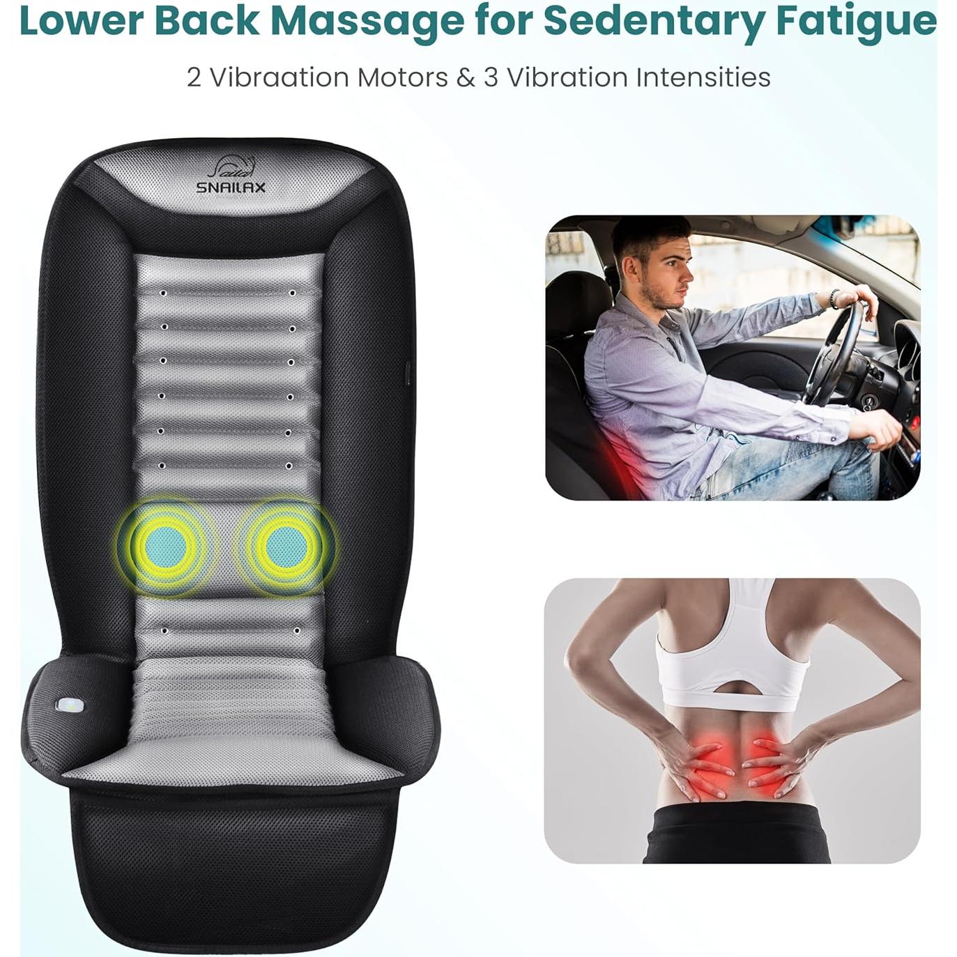 Cubierta de Asiento Refrigerante Snailax AL-252-N con Masaje