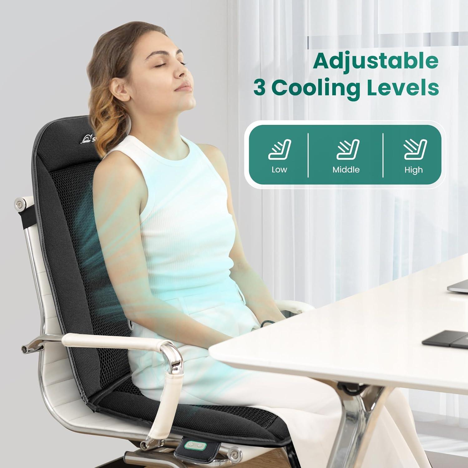 Cojín de Asiento Refrigerante Snailax SL-278-P 12V Ajustable