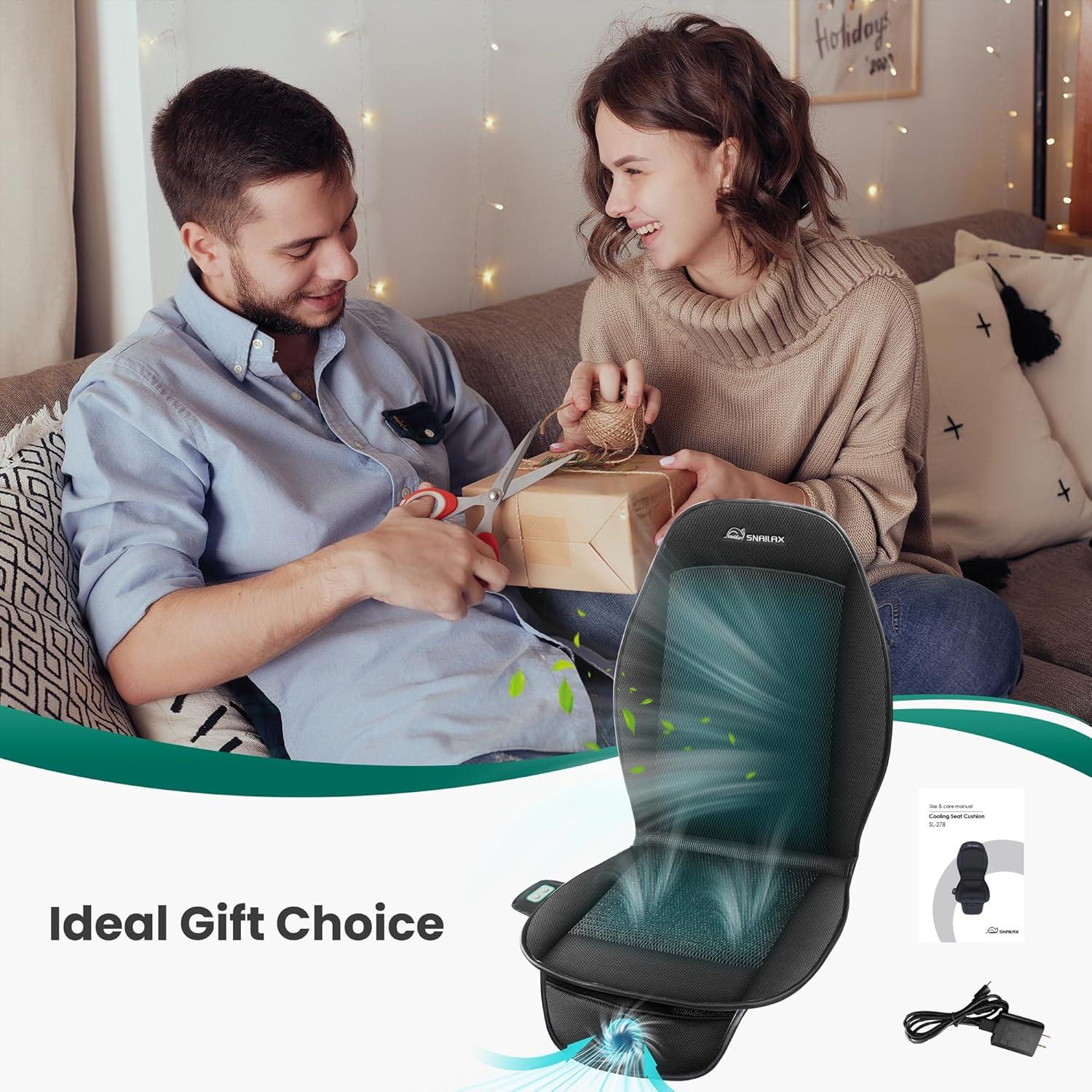 Cojín de Asiento Refrigerante Snailax SL-278-P 12V Ajustable