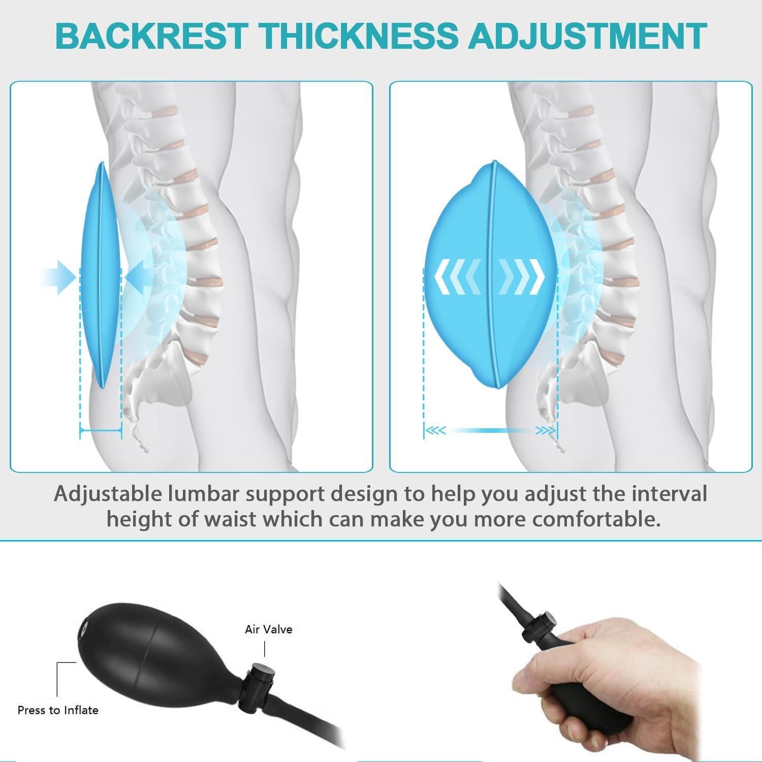 Almohadilla de Masaje con Calor Fujian Ives AVC-308C 9 Modos
