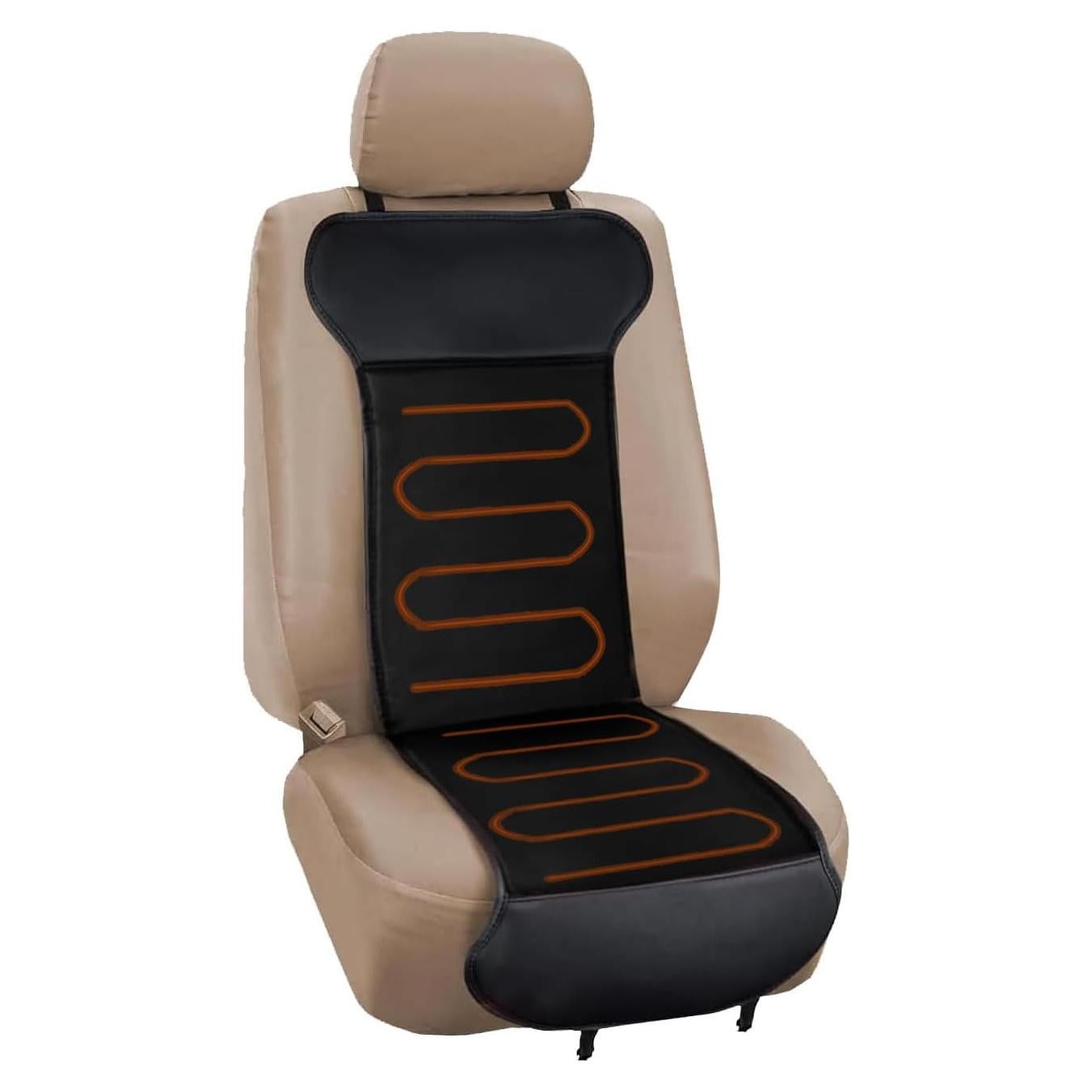 Funda de Asiento de Coche ZONETECH Premium Negro 2 Pack