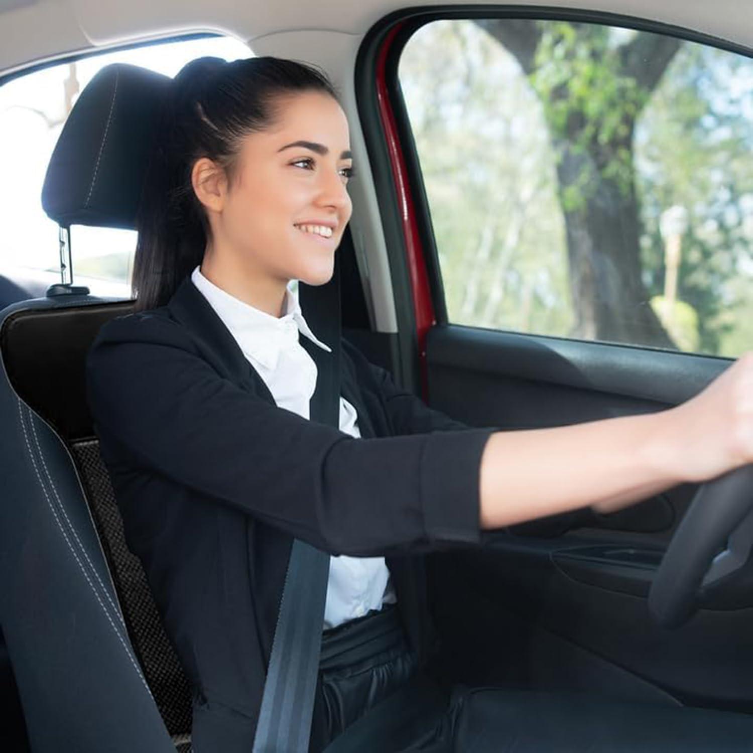 Funda de Asiento de Coche ZONETECH Premium Negro 2 Pack