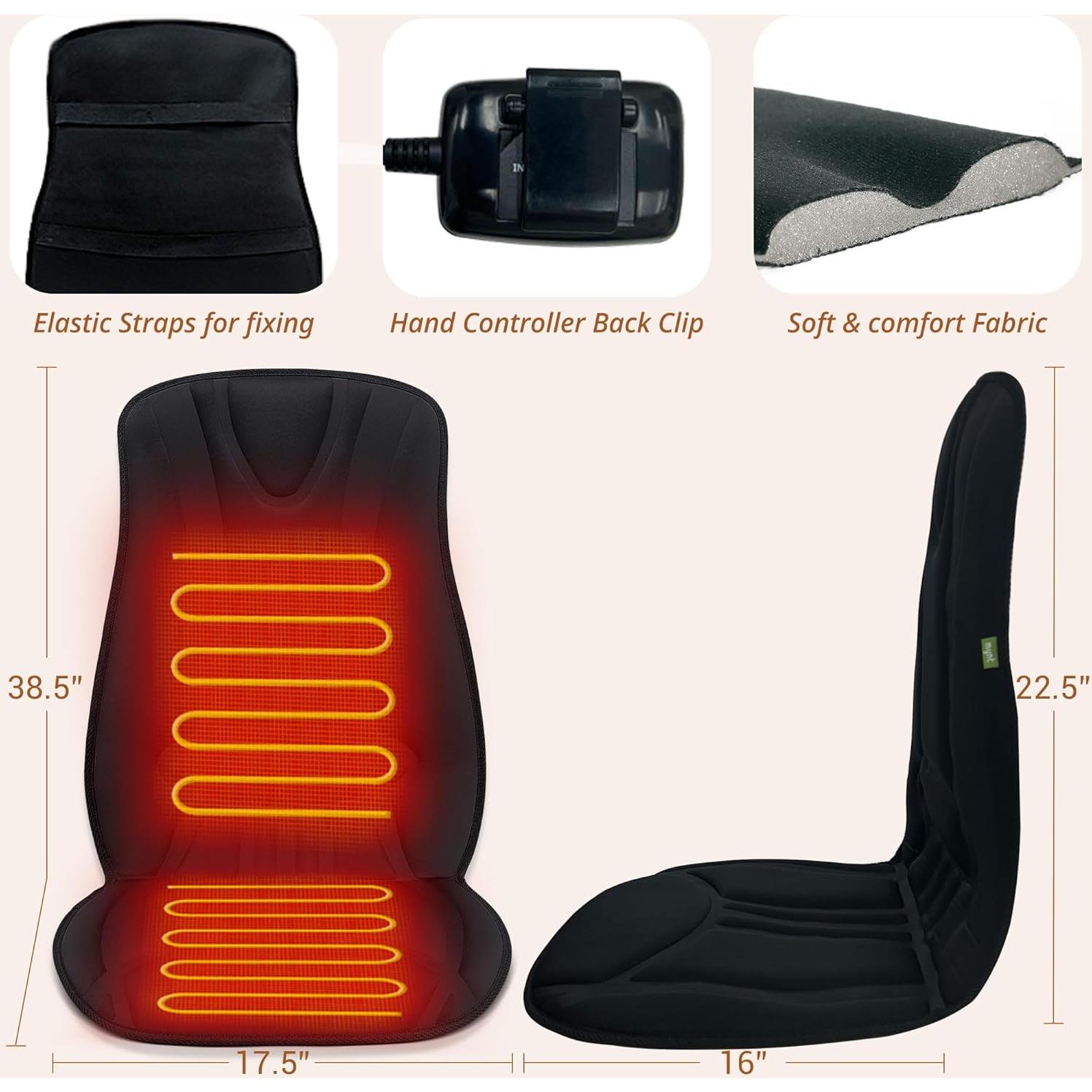 Funda de Asiento Calentada Mynt 109x46cm Control Temperatura