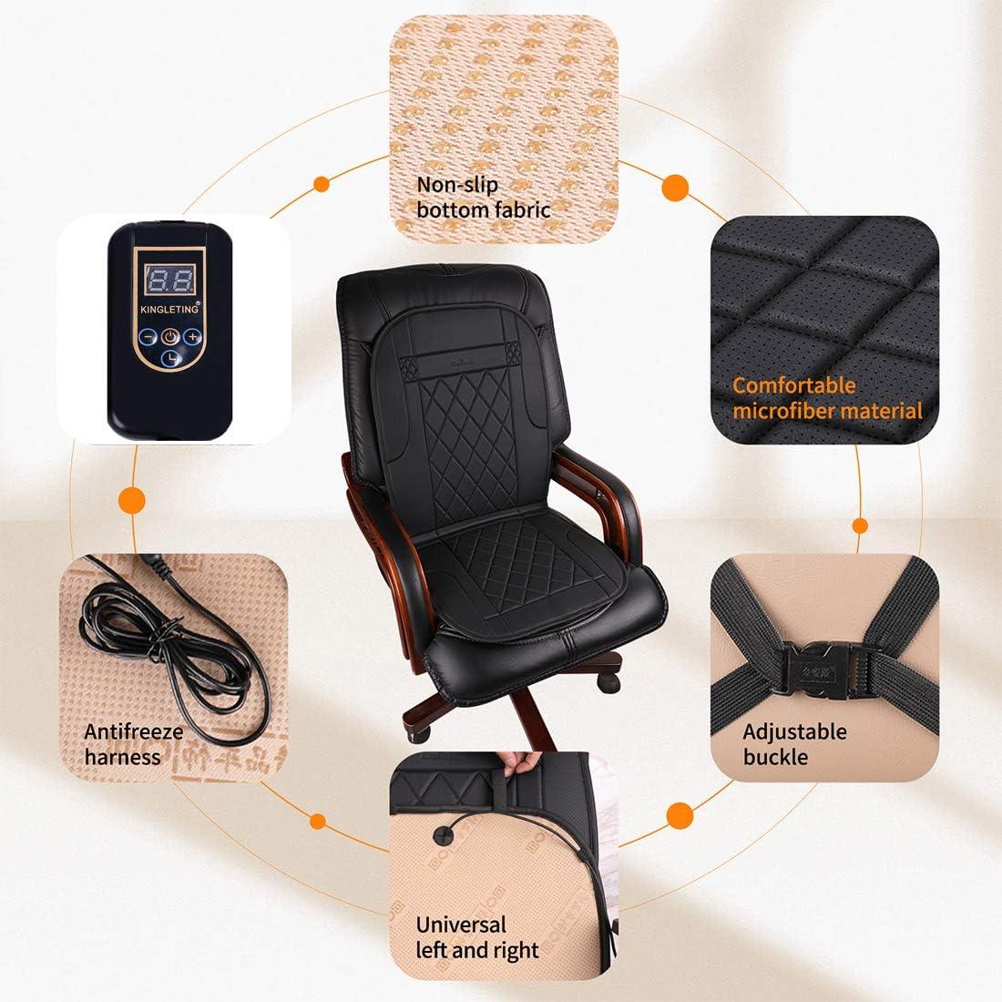 Cojín de Asiento Calentado KINGLETING con Controlador Inteligente