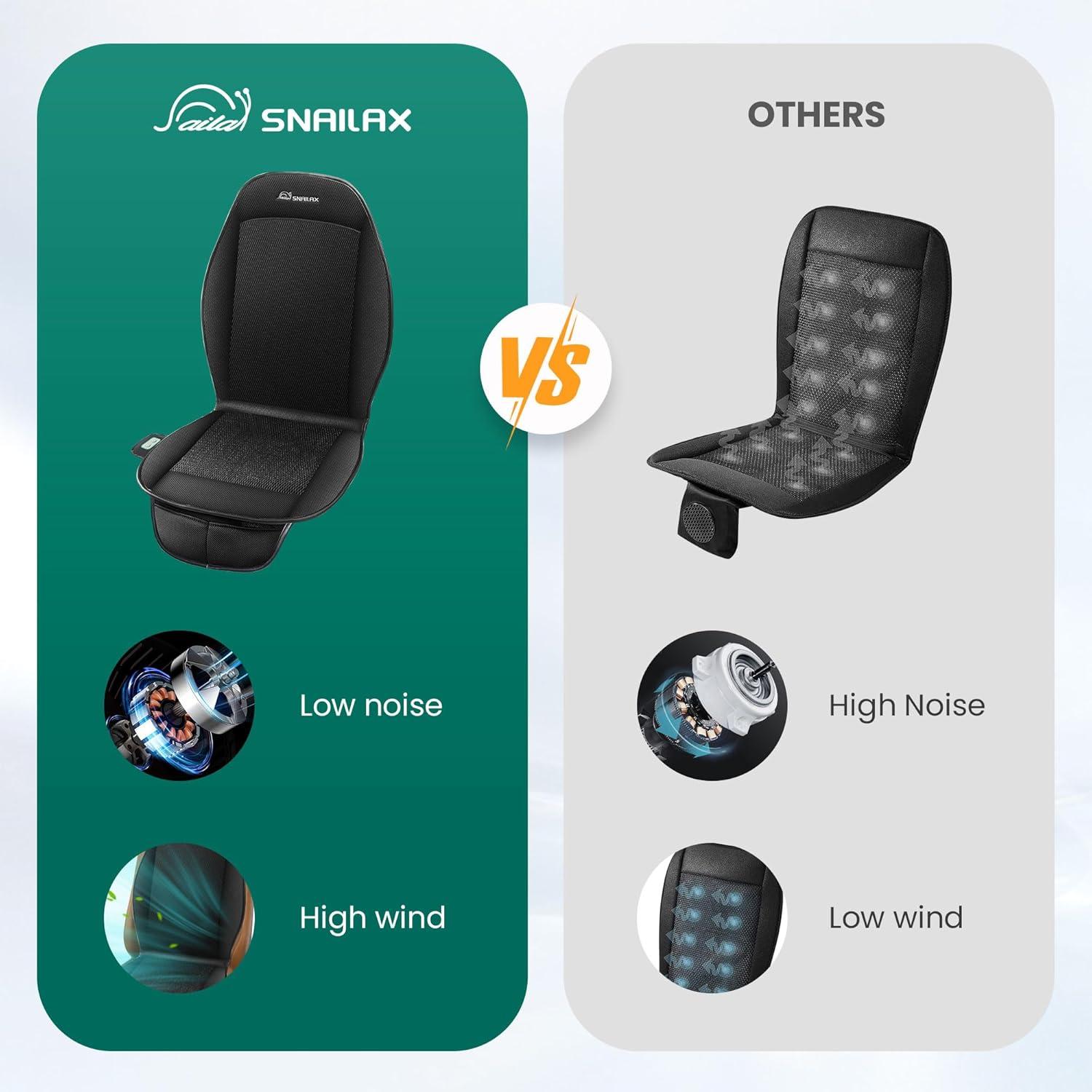 Cojín de Asiento Refrigerante Snailax SL-278-H, 3 Velocidades