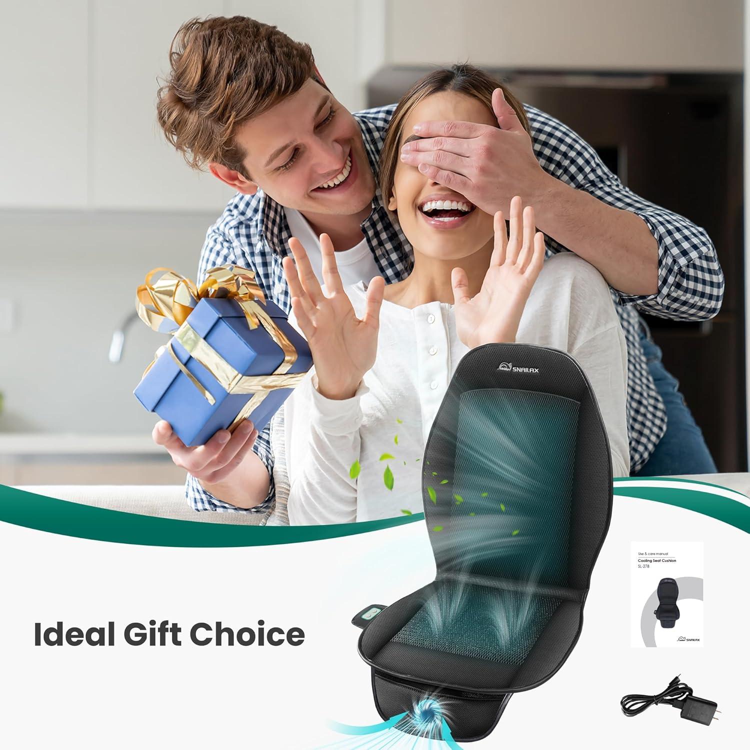 Cojín de Asiento Refrigerante Snailax SL-278-H, 3 Velocidades