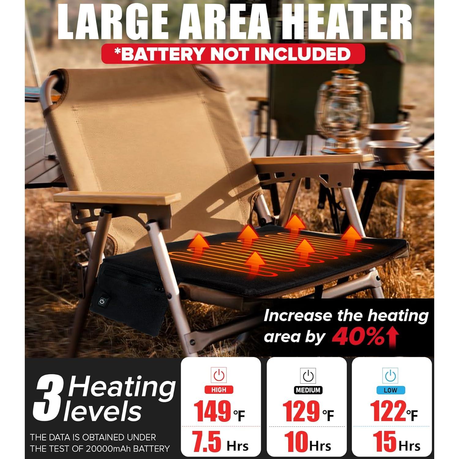 Almohadilla de Asiento Calentada JS LifeStyle 48.3cm USB