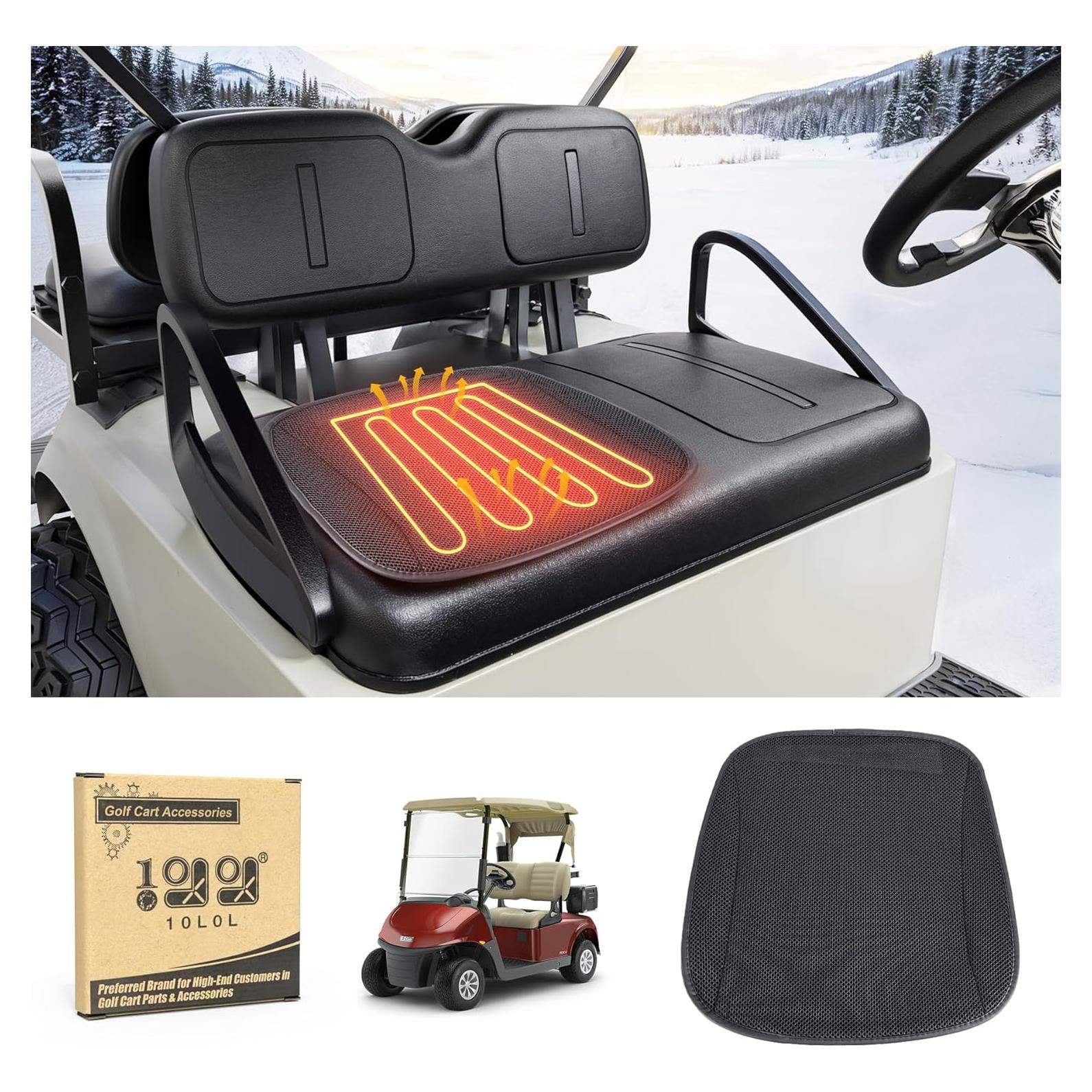 Cubierta de Asiento Calentada 10L0L para Carrito de Golf Negro