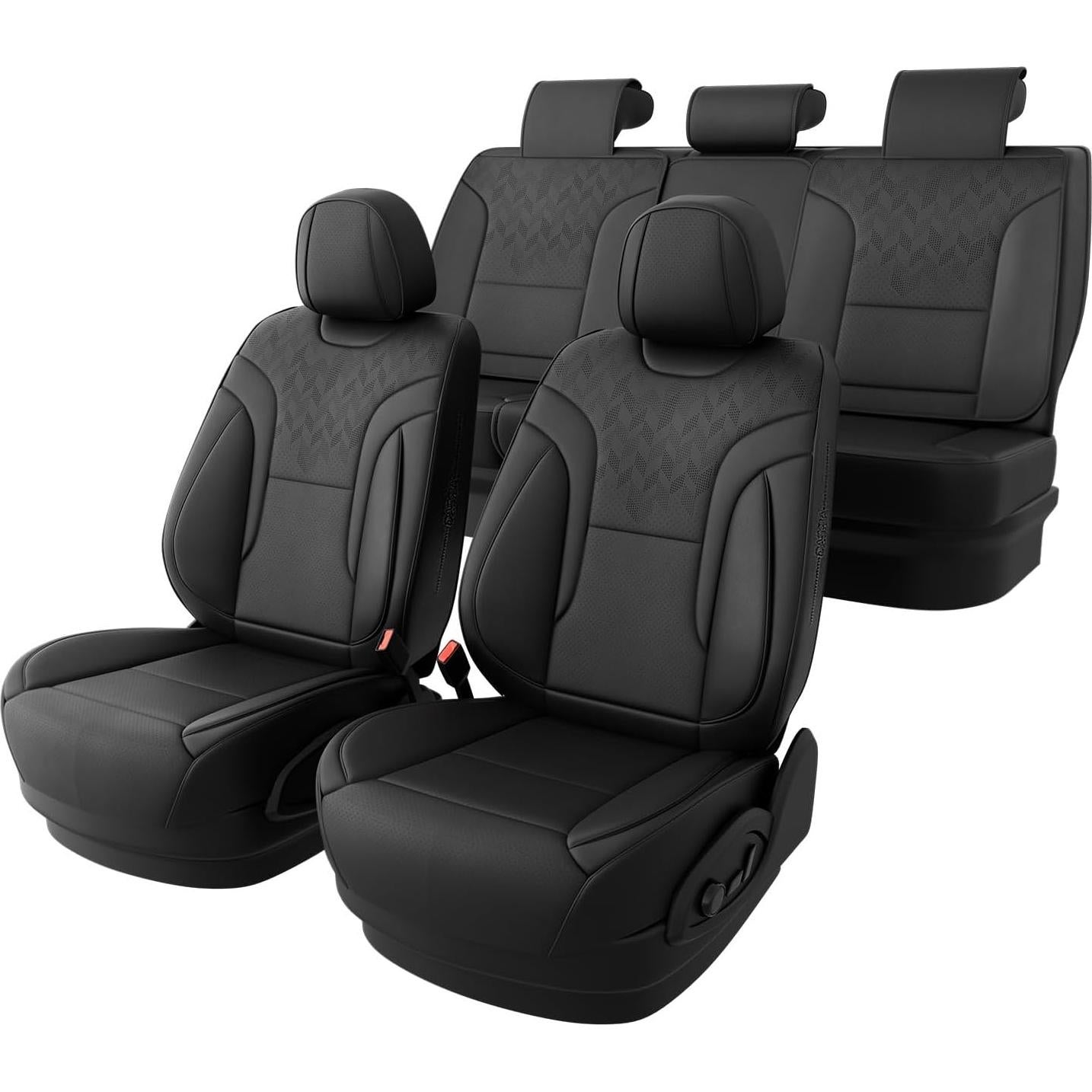 Cubiertas de Asiento de Coche FEINEPRO Negras Universales 5 Asientos