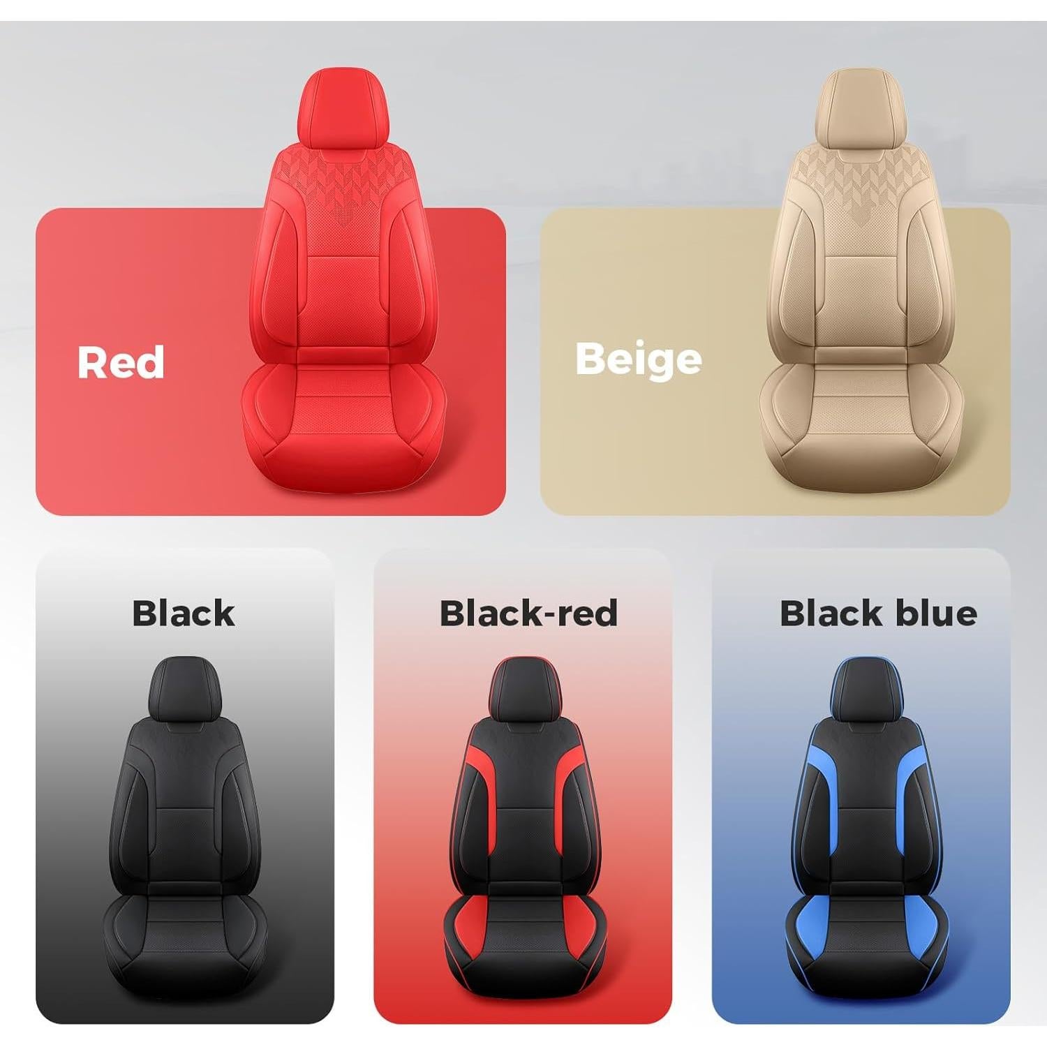 Cubiertas de Asiento de Coche FEINEPRO Negras Universales 5 Asientos