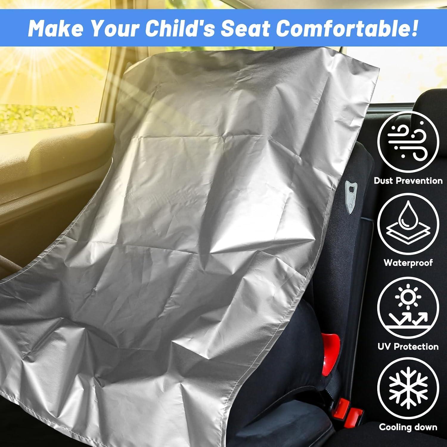Cubierta de Sombra para Asiento de Coche Bebé 2PCS - Protección UV
