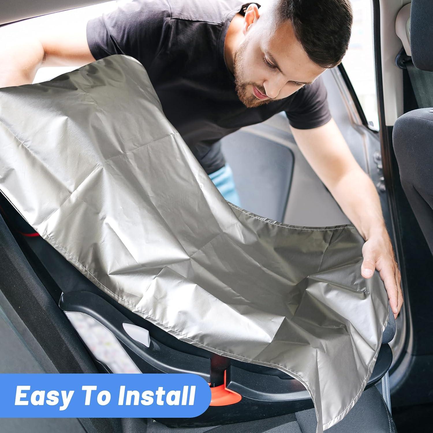 Cubierta de Sombra para Asiento de Coche Bebé 2PCS - Protección UV