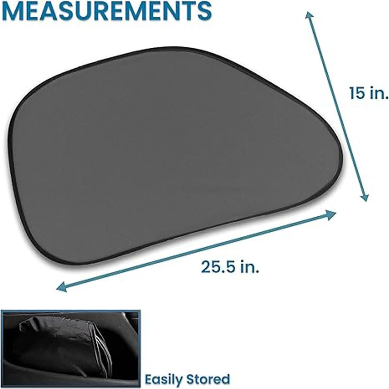 Pantalla Sombreado Lateral Zento Deals - Bloqueo UV 64.8x38.1cm