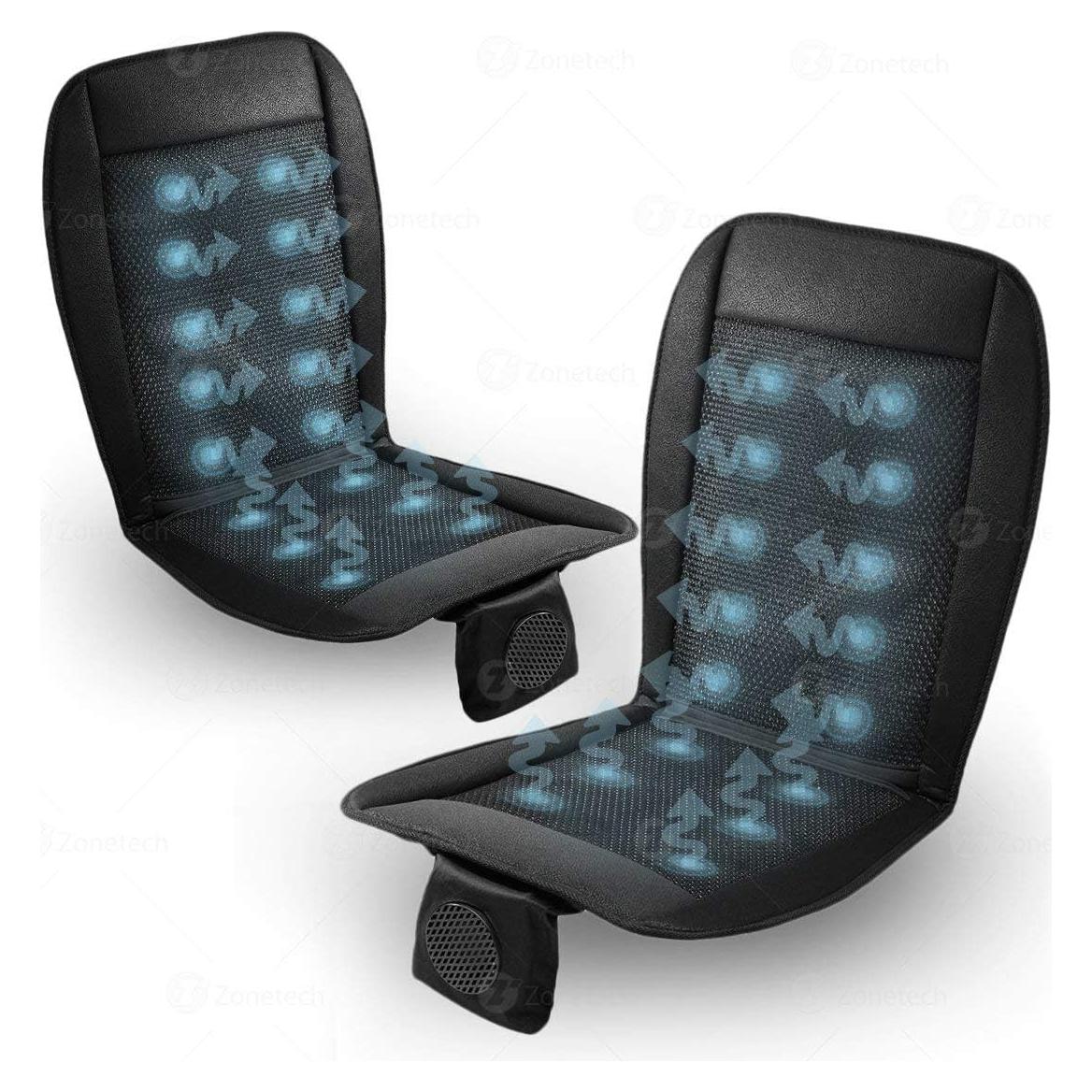 Cojín de Asiento Refrigerante Zone Tech 2-Pack Negro 12V