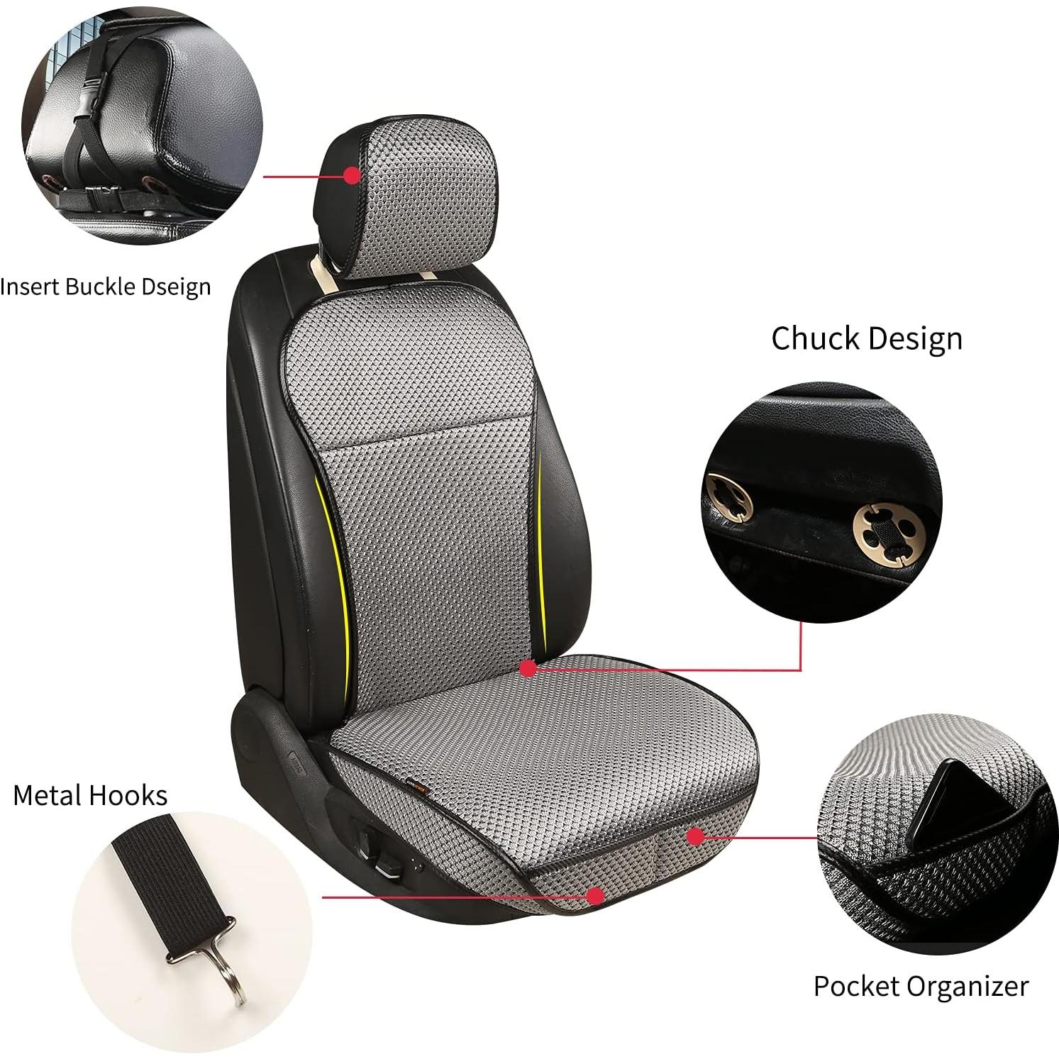 Cubierta de Asiento de Coche Auto Newer Gris Universal 1PCS