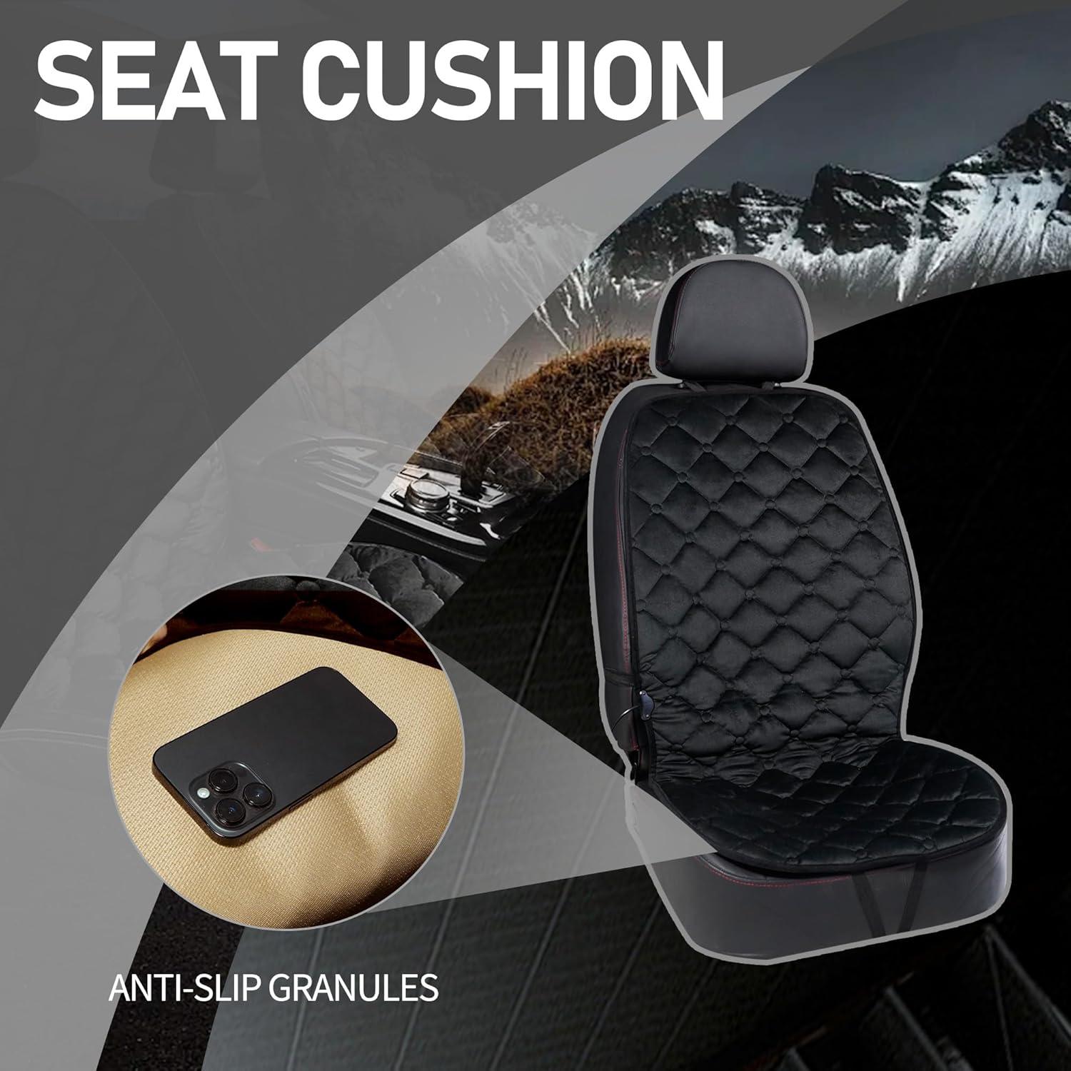 Cojín de Asiento Universal Fioqe Negro para Autos y SUVs