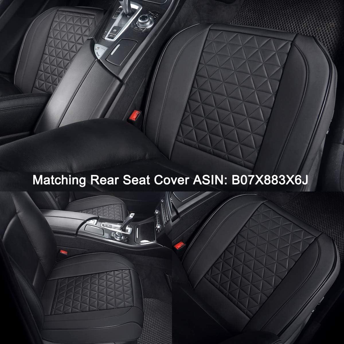 Cubiertas de Asiento Delantero Black Panther - Cuero PU Negro