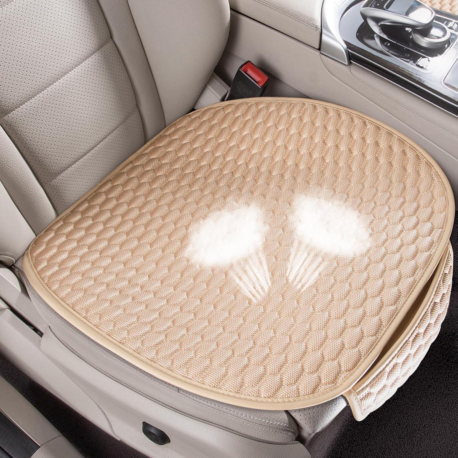 Fundas de Asiento de Coche CAPITAUTO Beige 2 Piezas Universales
