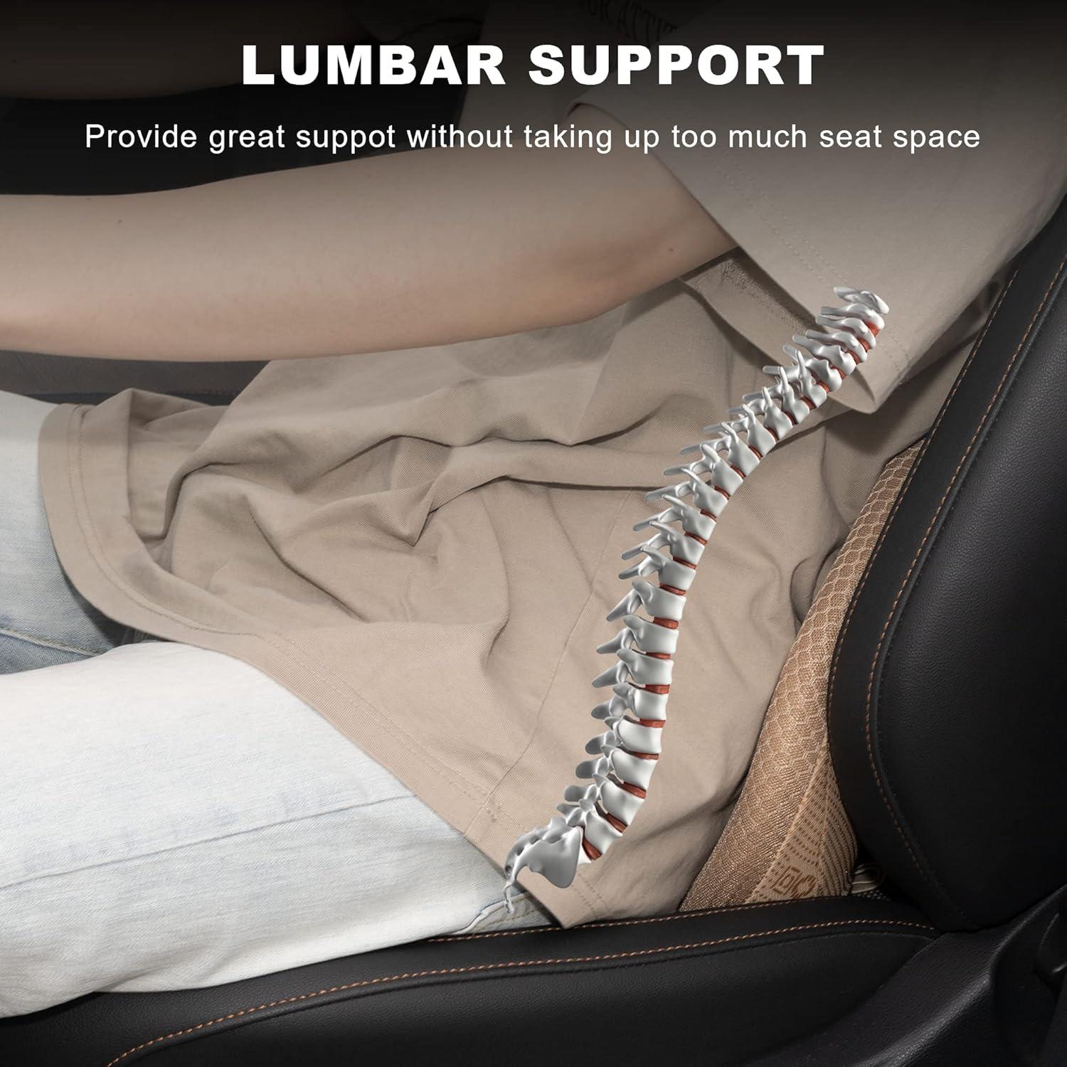 Cojín de Asiento Ergonómico KINGLETING Beige Espuma Viscoelástica