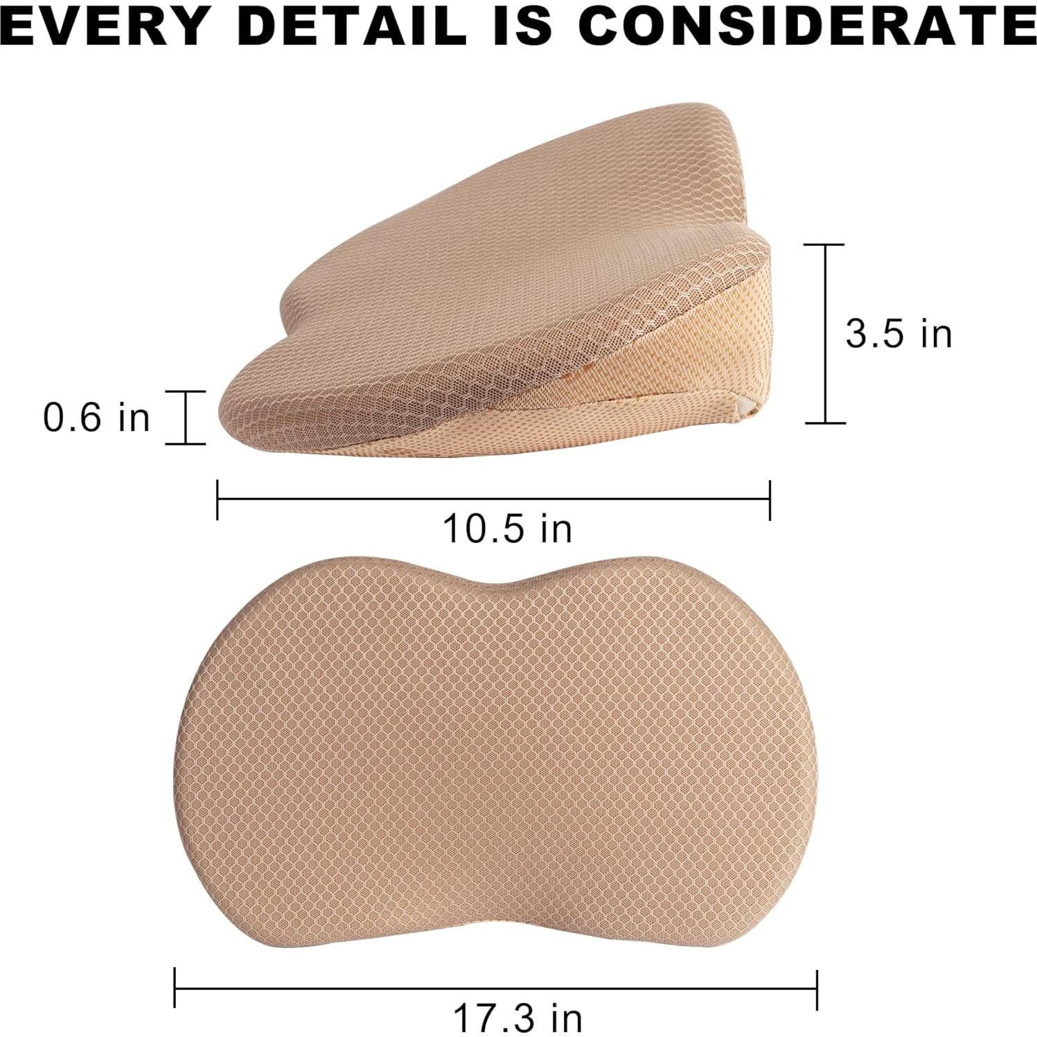 Cojín de Asiento Ergonómico KINGLETING Beige Espuma Viscoelástica